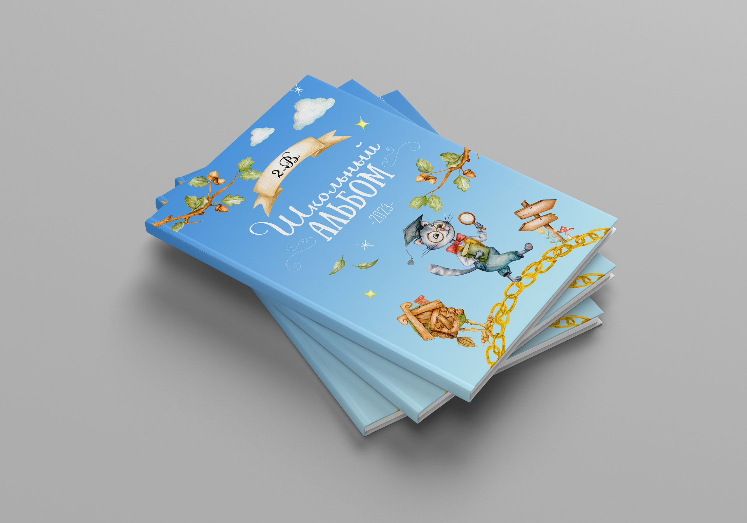 Дизайн альбома Лукоморье. Выпускной школьный альбом в Москве / Школьный фотограф Юлия Михайленко