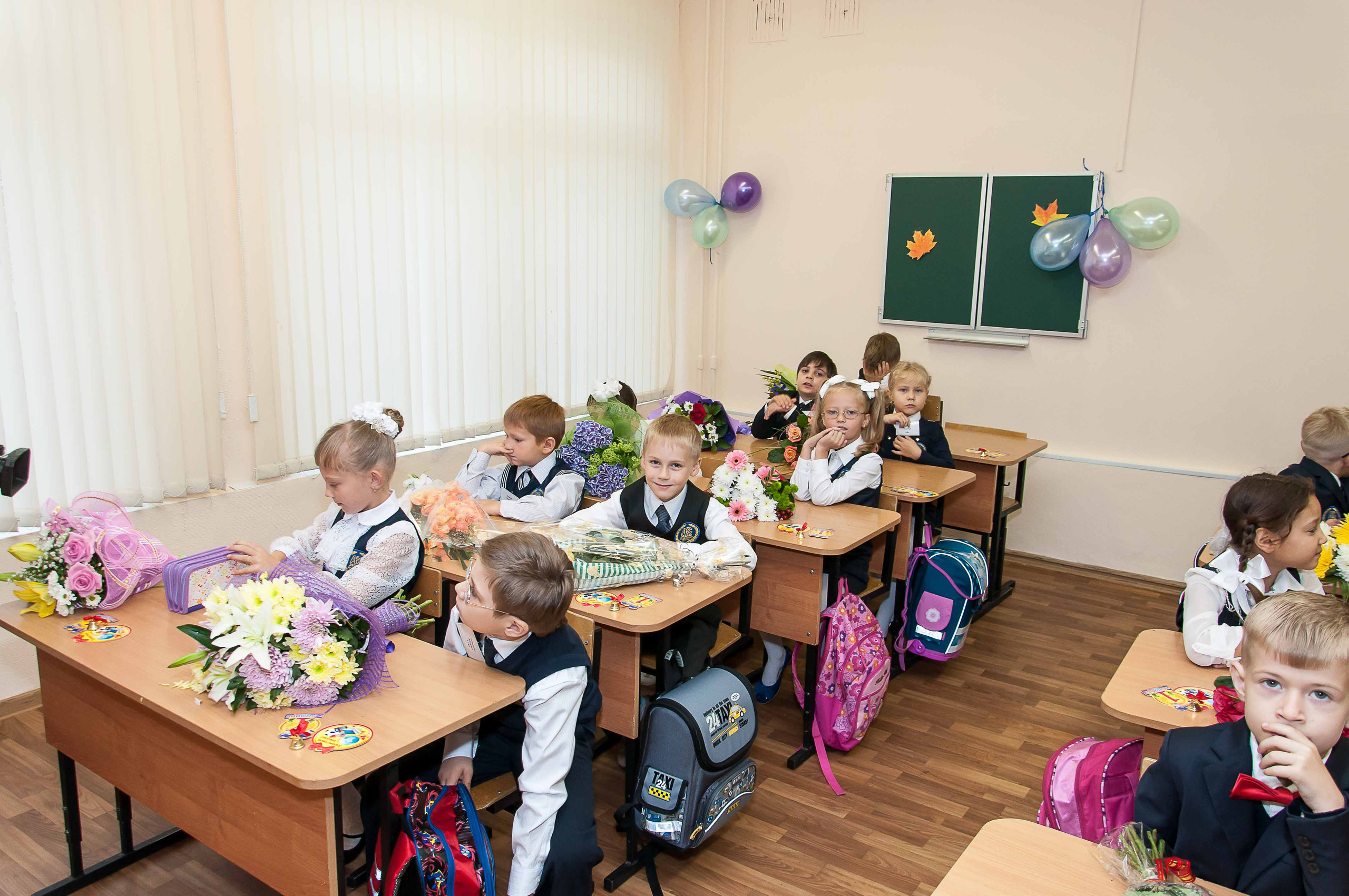 1-е сентября. 1 класс. Выпускной школьный альбом в Москве / Школьный фотограф Юлия Михайленко