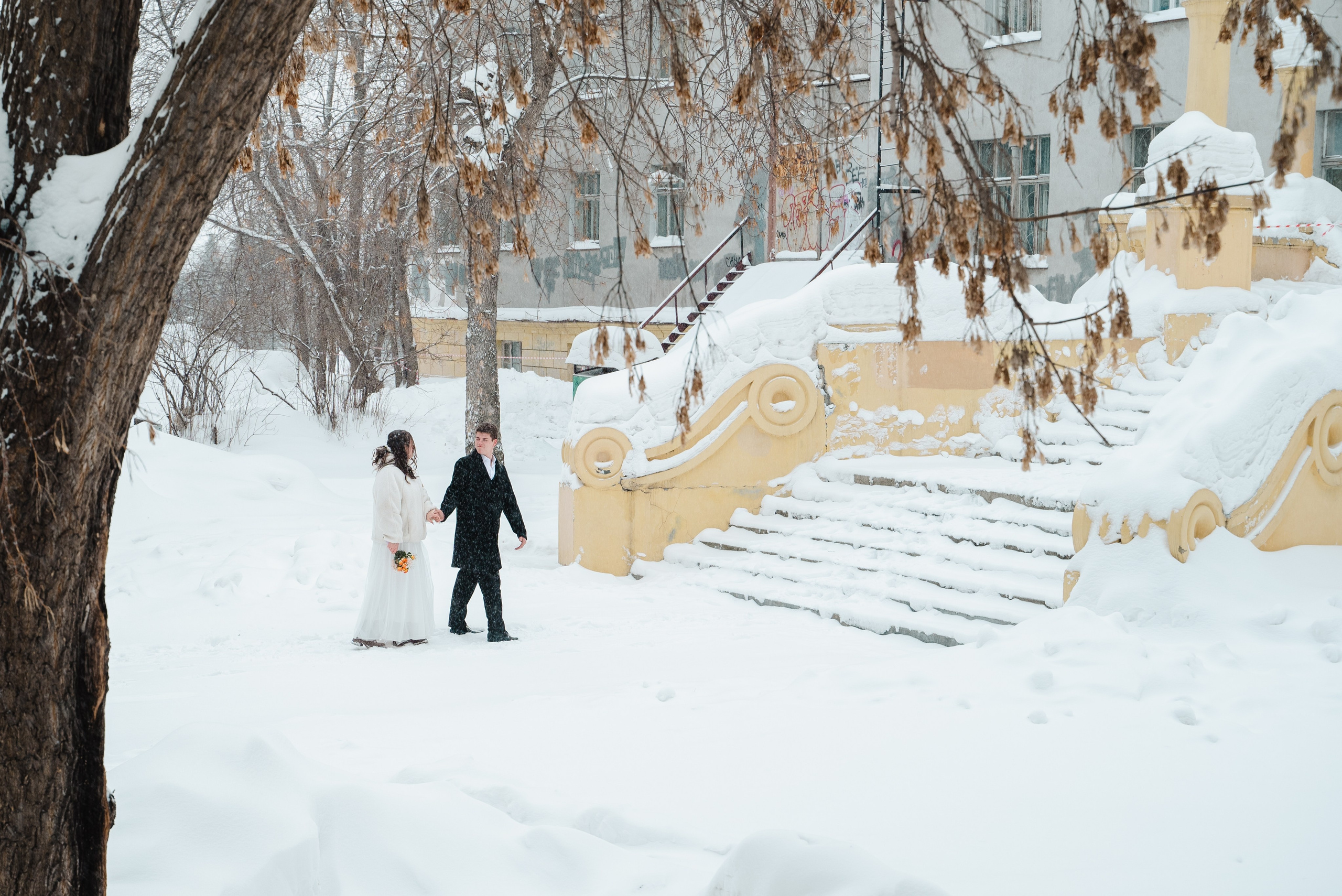 Зимняя прогулка. Свадебный фотограф Новосибирск Мария Раменская