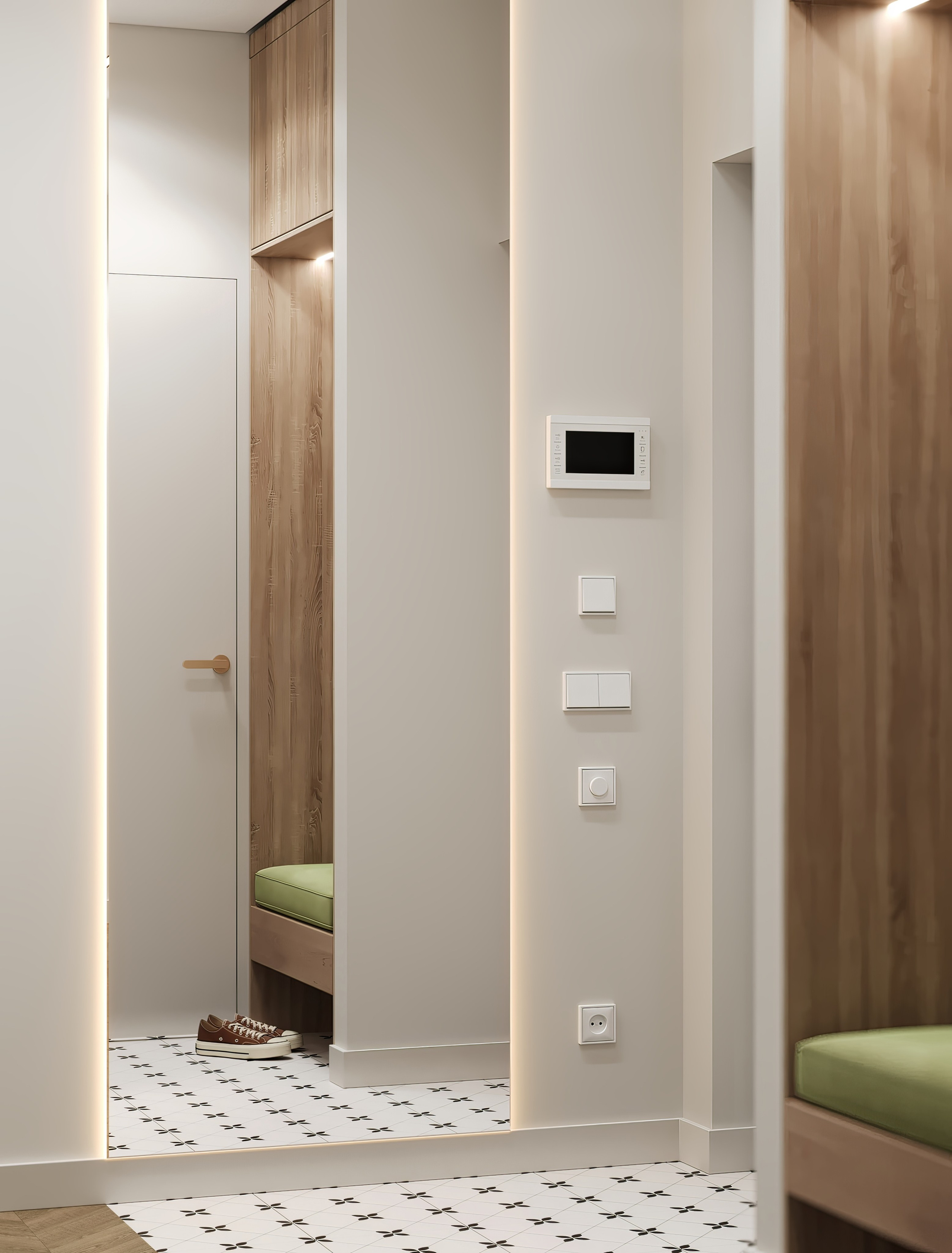 Визуализация квартиры ЖК Дзен-кварталы 70.2 m². Заказать 3d визуализацию интерьеров — Дарья Веденёва