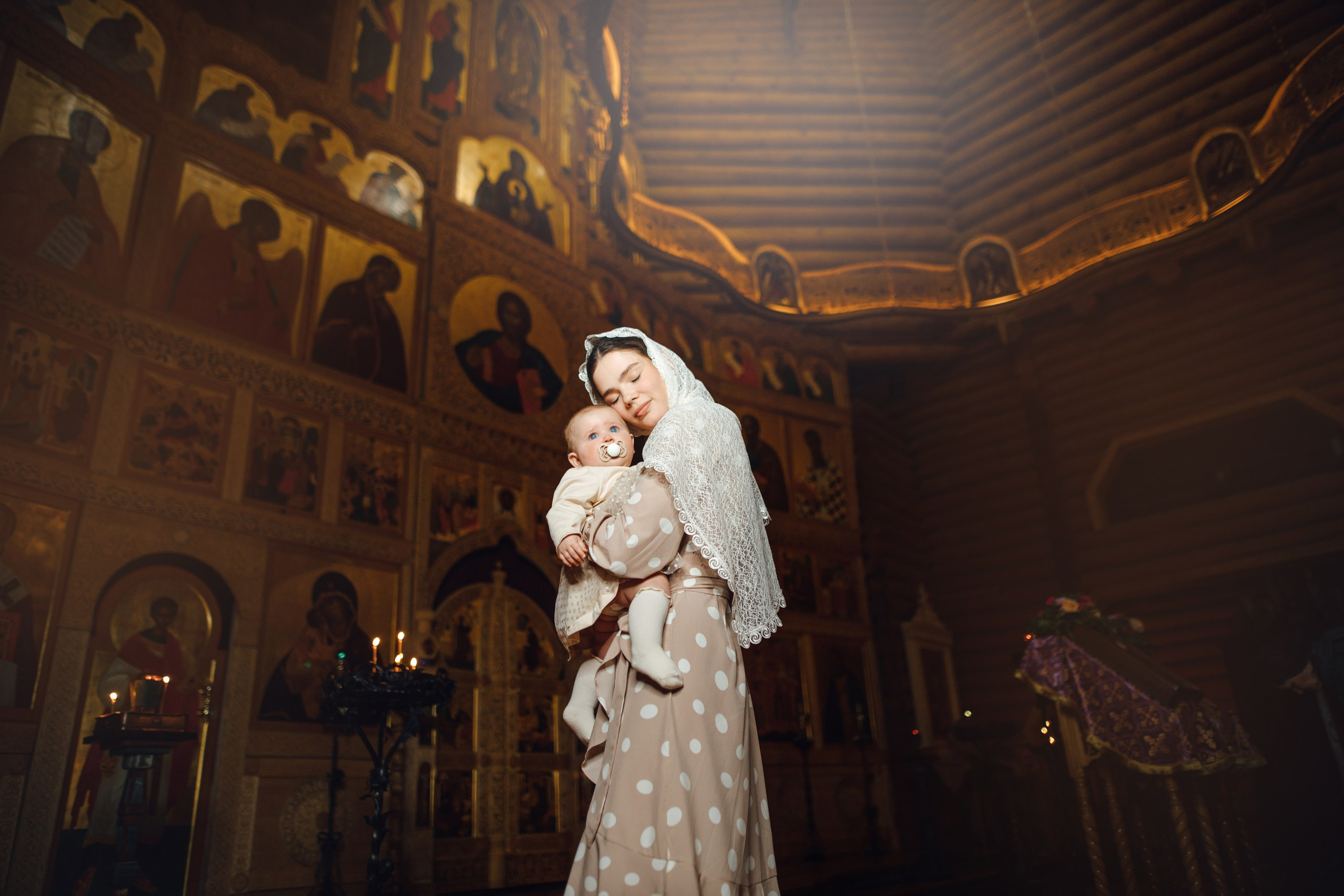 Таинство крещения Софии, апрель 2024