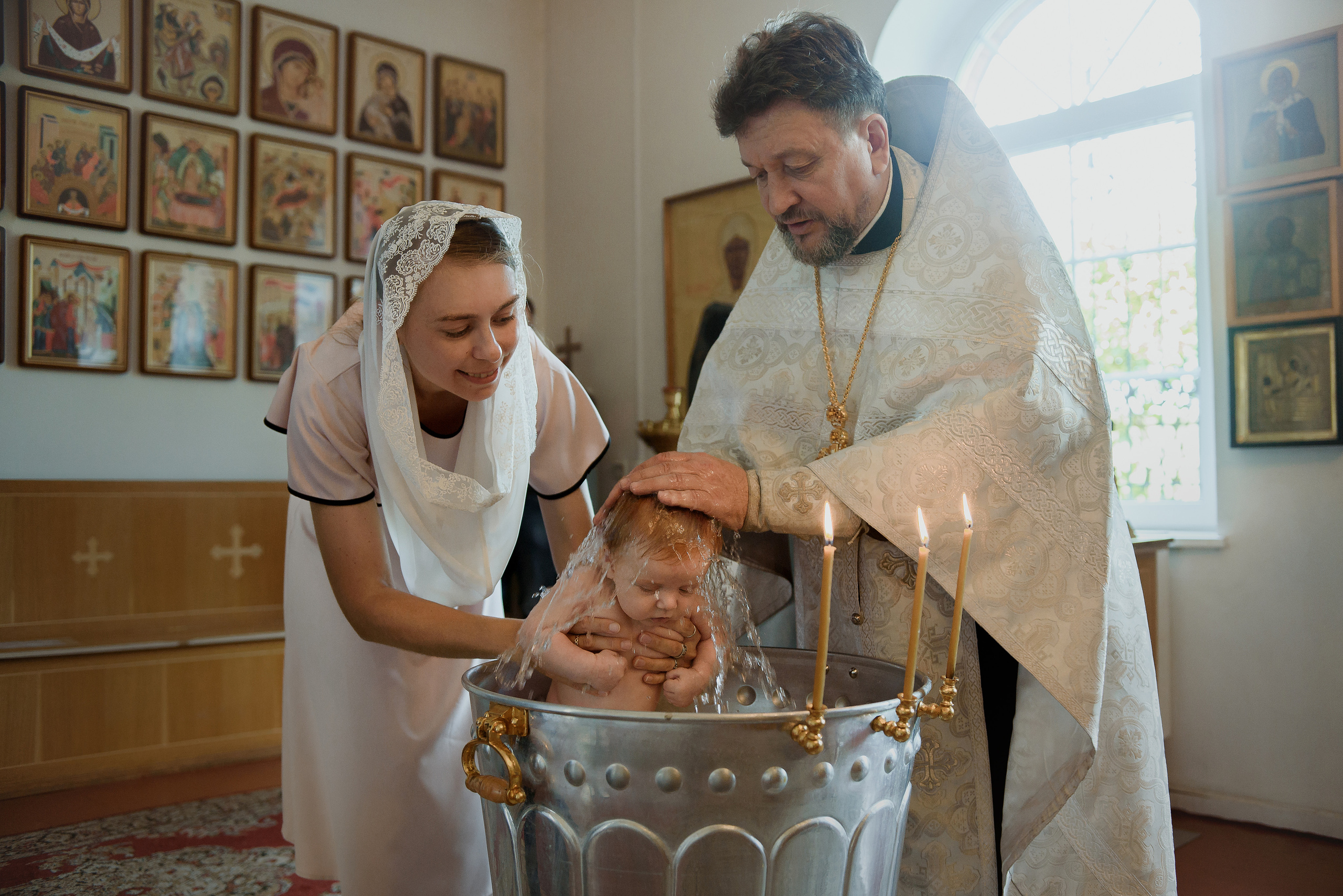 Таинство Крещения. Семейный фотограф в г.Москве Катя Норм
