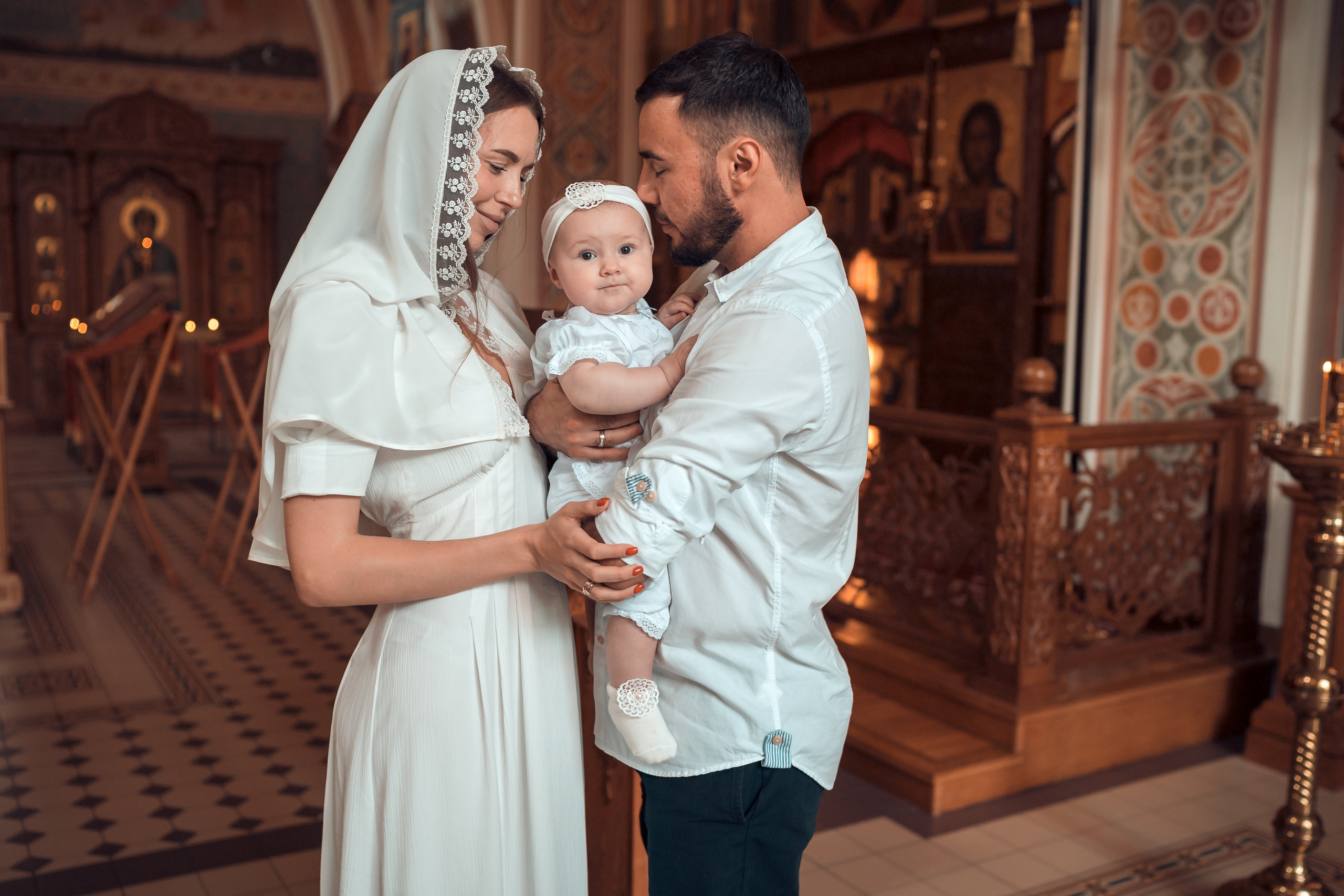 Крещение Оливии Храм Иоанна Предтечи. Фотограф на Крещение и Венчание в Красноярске Рамазанова Юлия