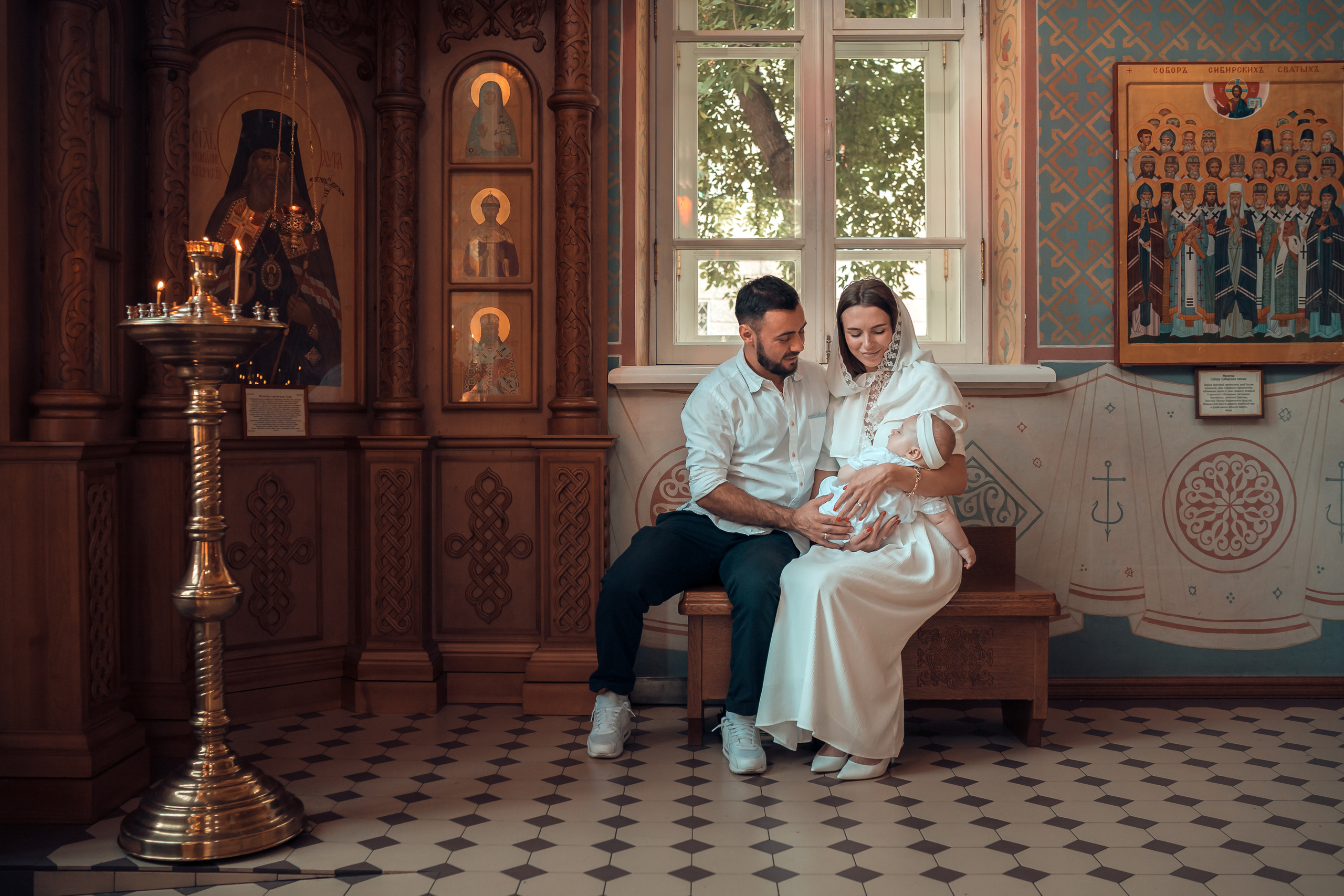 Крещение Оливии Храм Иоанна Предтечи. Фотограф на Крещение и Венчание в Красноярске Рамазанова Юлия