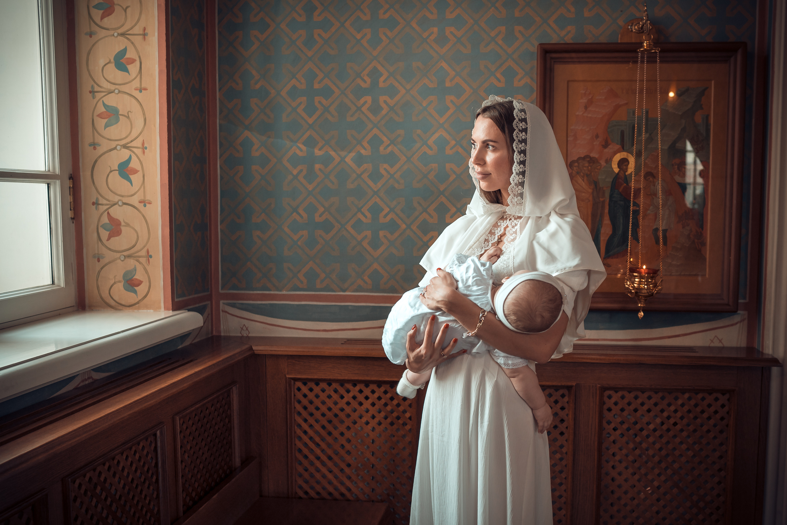 Крещение Оливии Храм Иоанна Предтечи. Фотограф на Крещение и Венчание в Красноярске Рамазанова Юлия