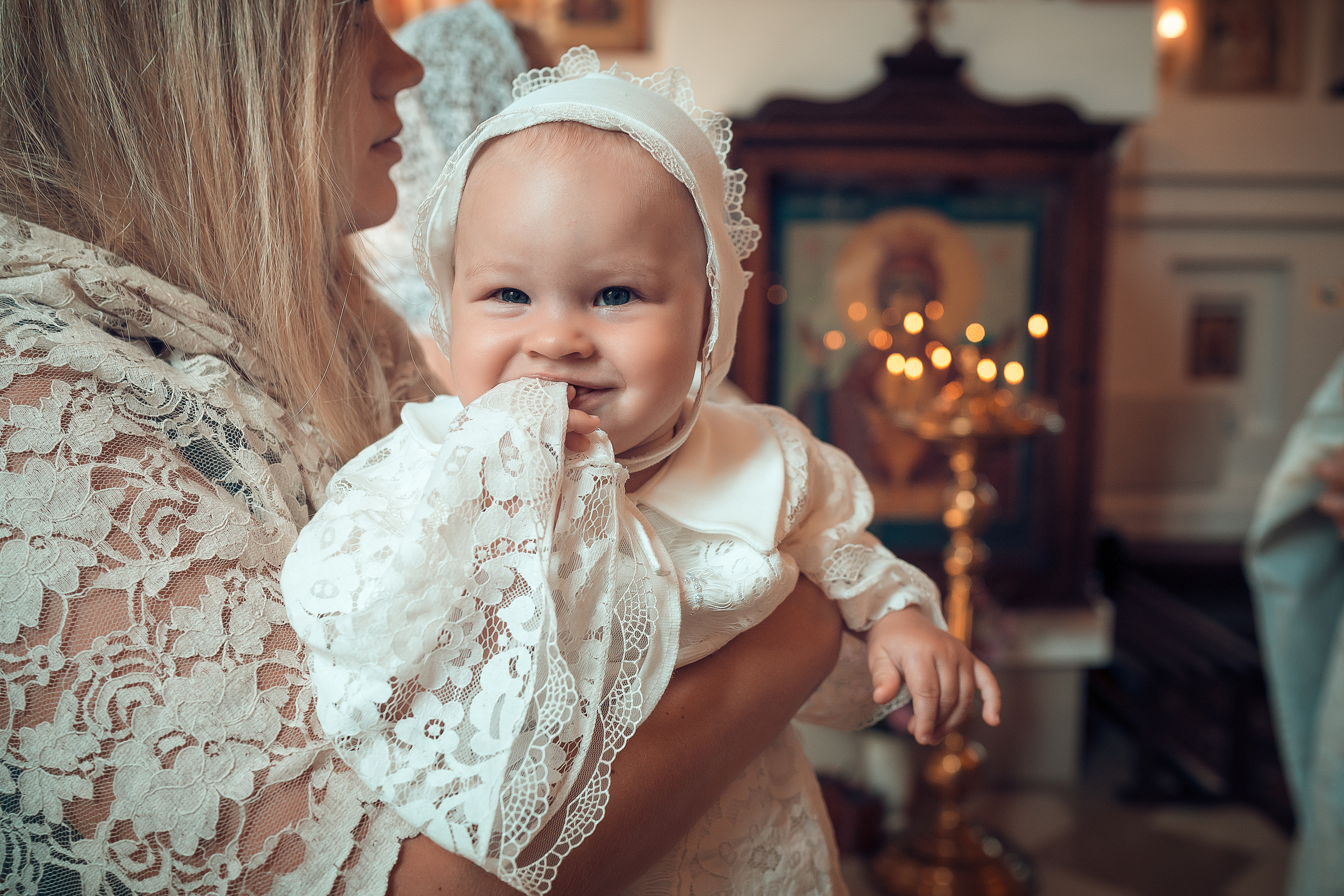 Крещение Есении и Михаила Храм Воскресения Христова, пос. Подгорный. Фотограф на Крещение и Венчание в Красноярске Рамазанова Юлия