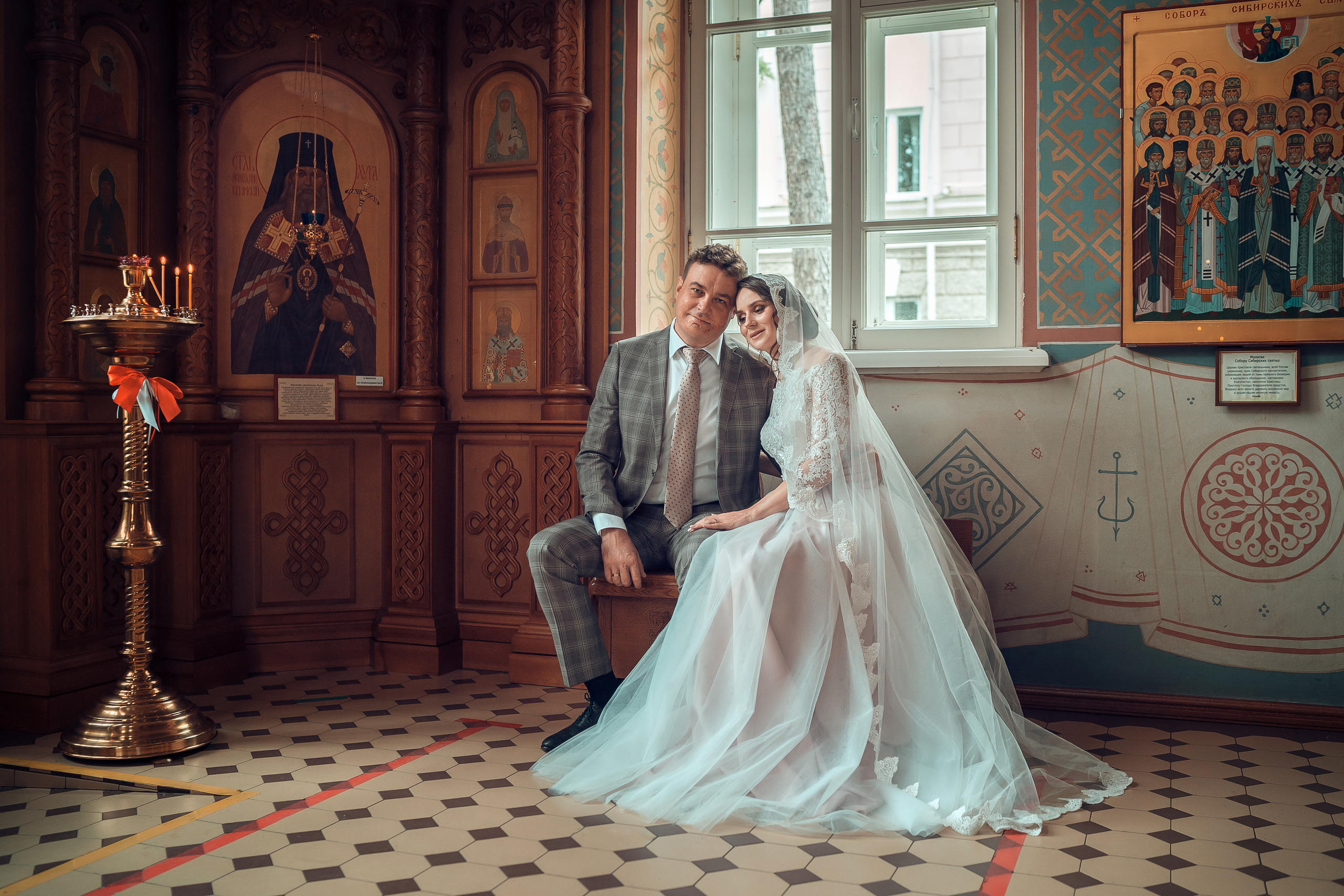 Венчание Александра и Ирины Храм Иоанна Предтечи. Фотограф на Крещение и Венчание в Красноярске Рамазанова Юлия