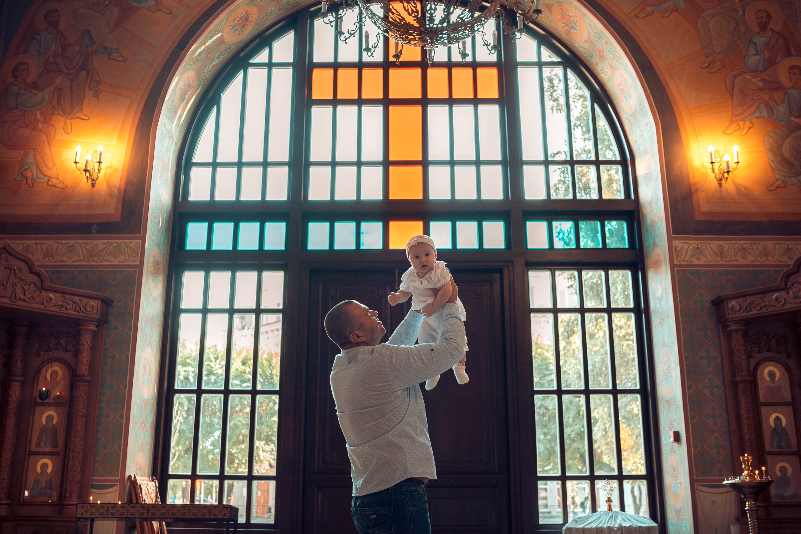 Крещение Оливии Храм Иоанна Предтечи. Фотограф на Крещение и Венчание в Красноярске Рамазанова Юлия