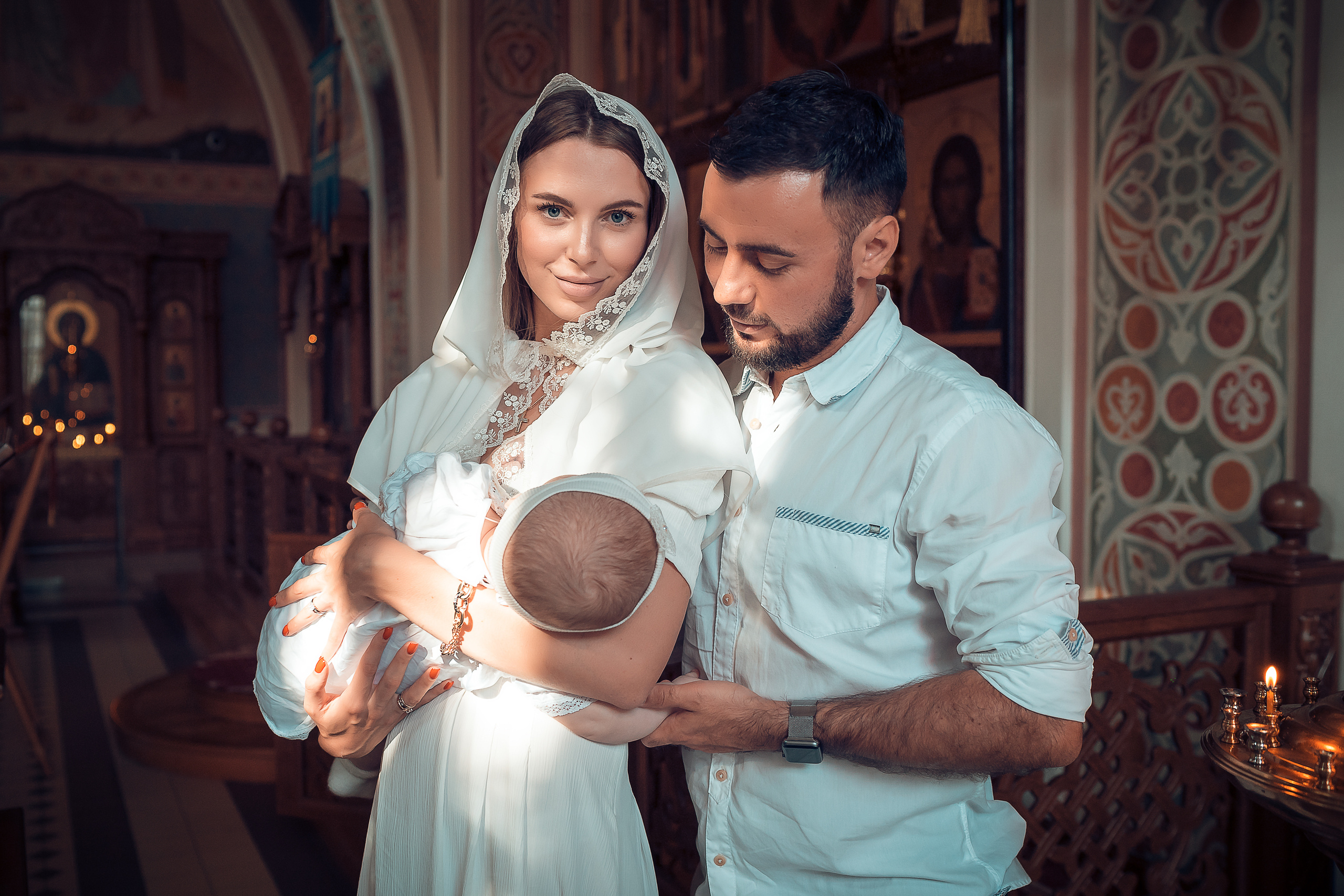Крещение Оливии Храм Иоанна Предтечи. Фотограф на Крещение и Венчание в Красноярске Рамазанова Юлия