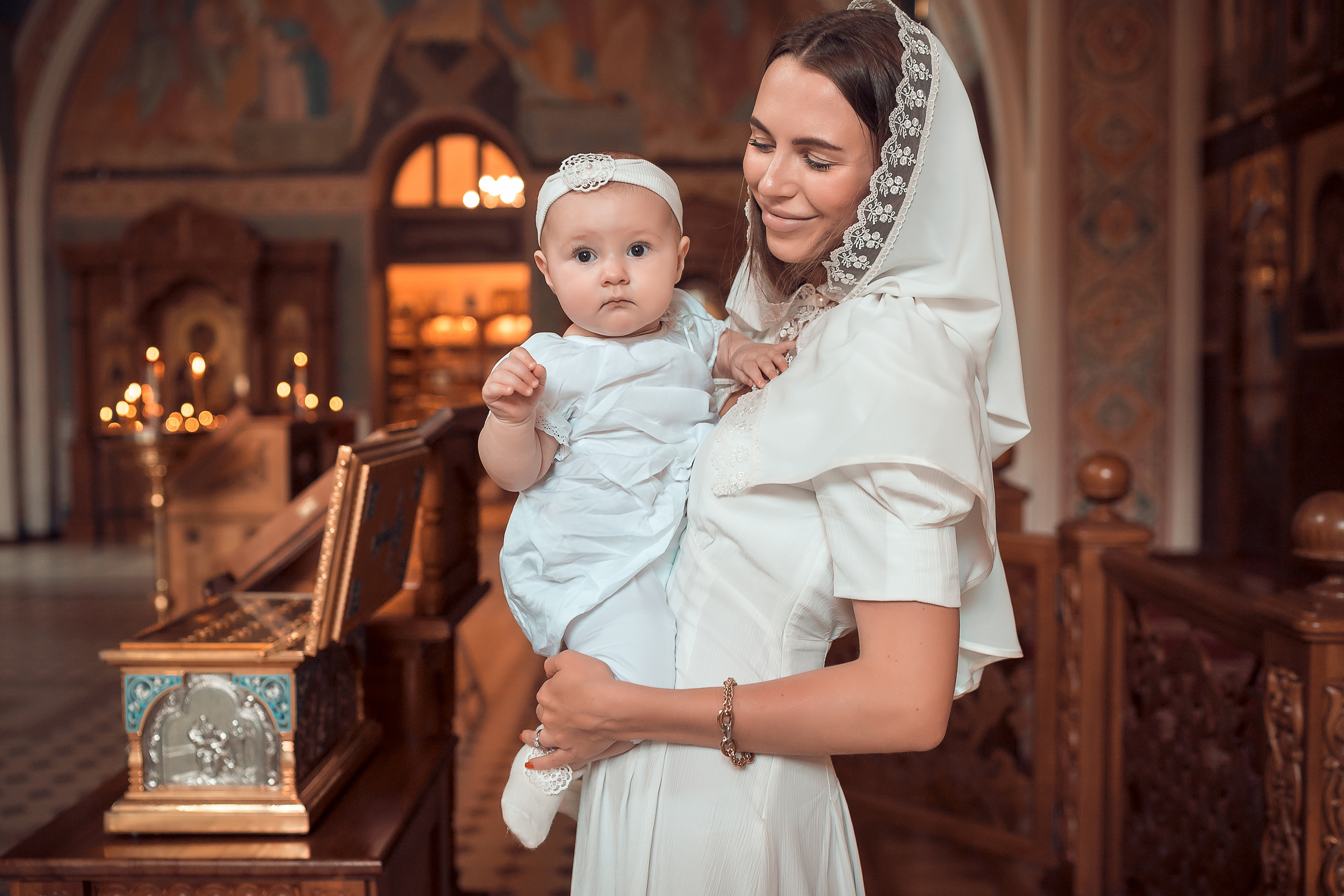 Крещение Оливии Храм Иоанна Предтечи. Фотограф на Крещение и Венчание в Красноярске Рамазанова Юлия