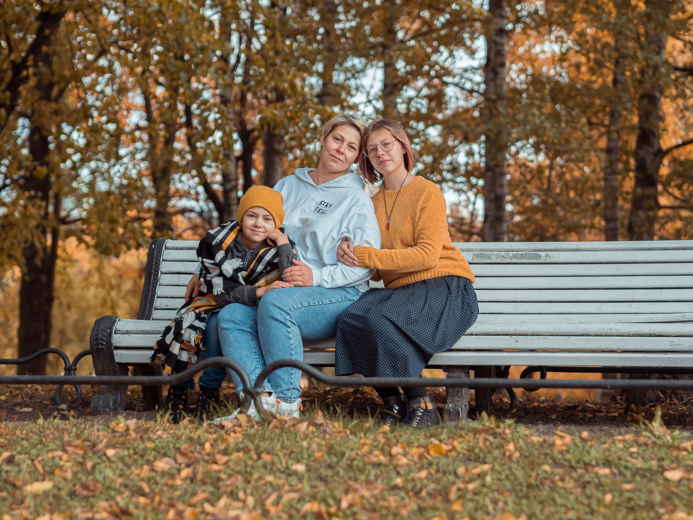 фотосессия в парке для семьи с детьми