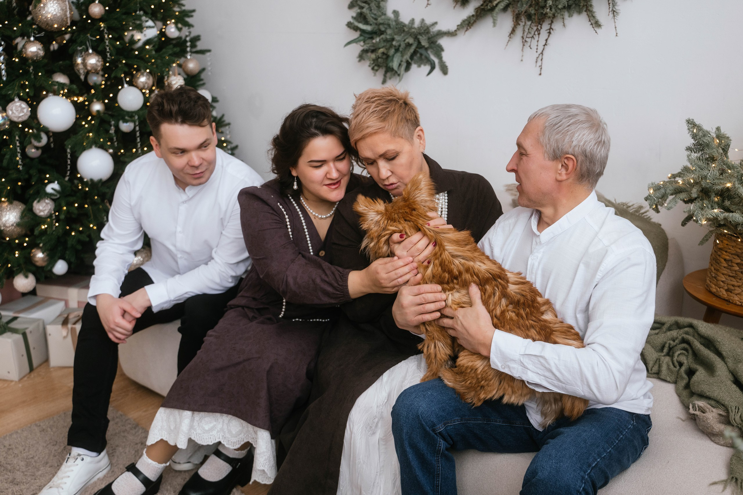 Семейная новогодняя в студии Hello. Свадебный, семейный фотограф в Рязани Лена Брант