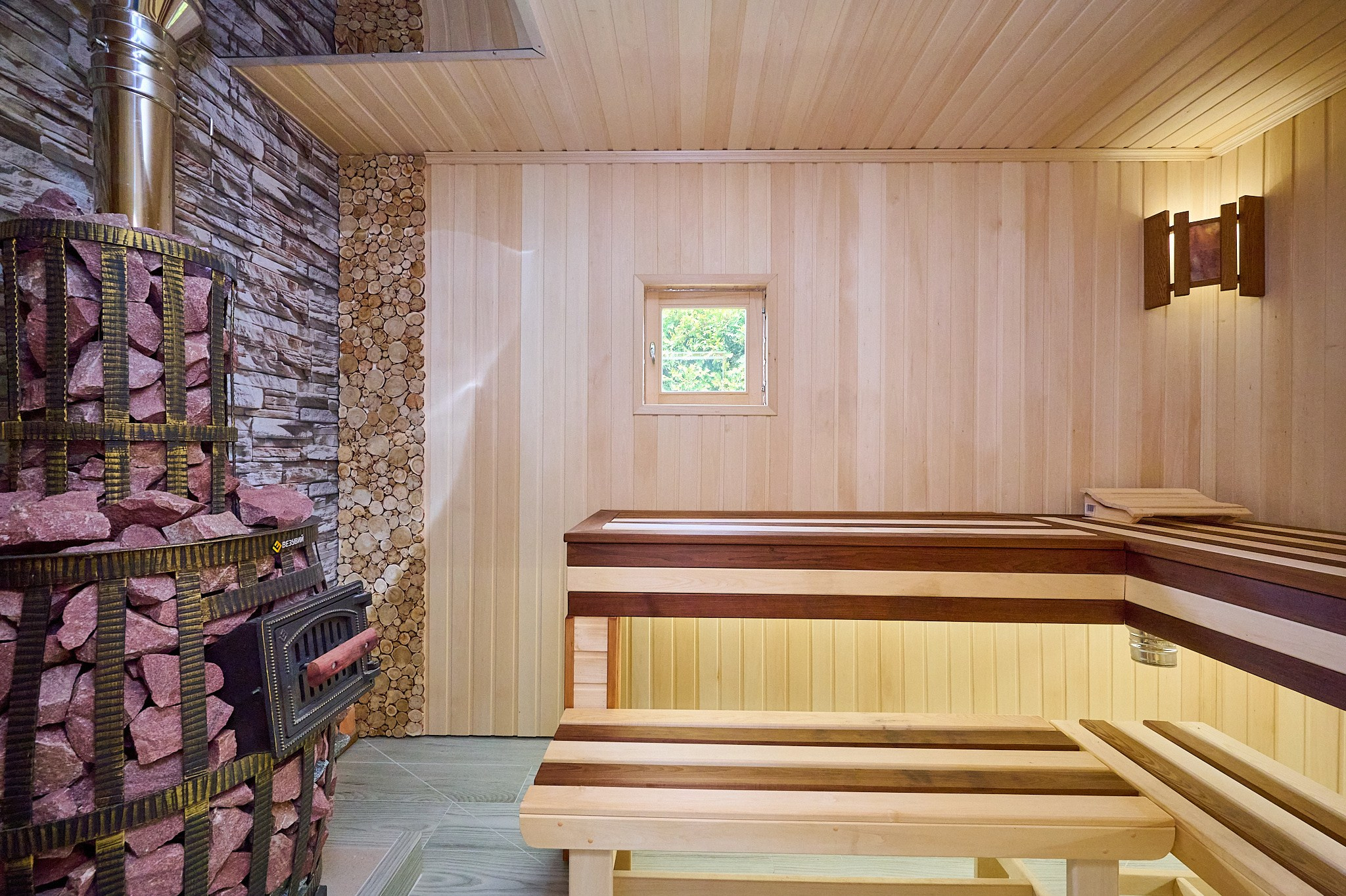 баня светлые оттенки 