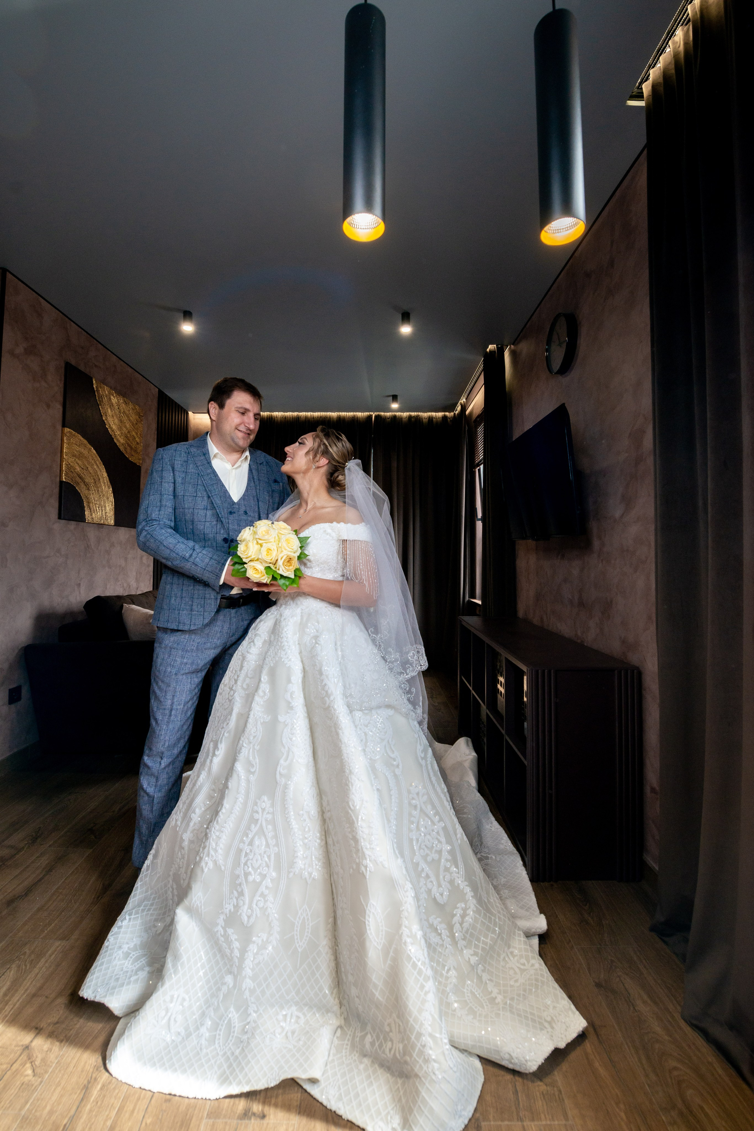 Анастасия и Игорь (фотосессия во Втором Дворце Бракосочетания, Польский сад, здание городской Ратуши). Портретный, семейный и свадебный фотограф в Санкт-Петербурге и в Пушкине Ширяев Денис