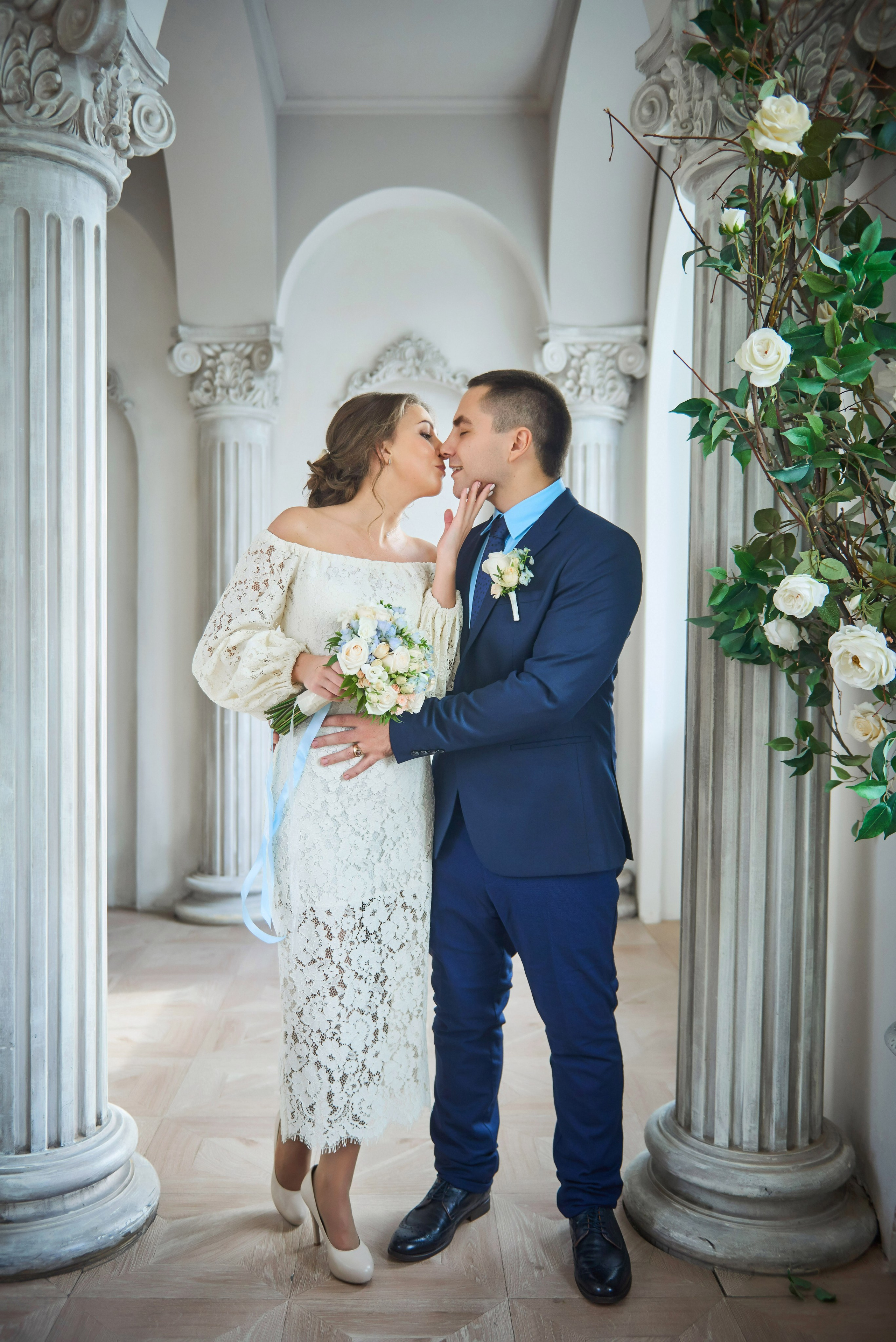 Свадебная фотосессия в студии. Портретный, семейный и свадебный фотограф в Санкт-Петербурге и в Пушкине Ширяев Денис