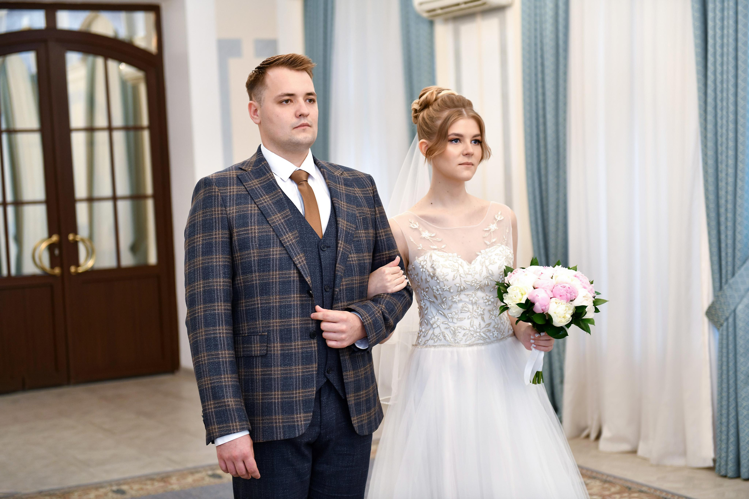 Регистрация брака Евгении и Кирилла. Свадебный и портретный фотограф в Москве Галина Борисова