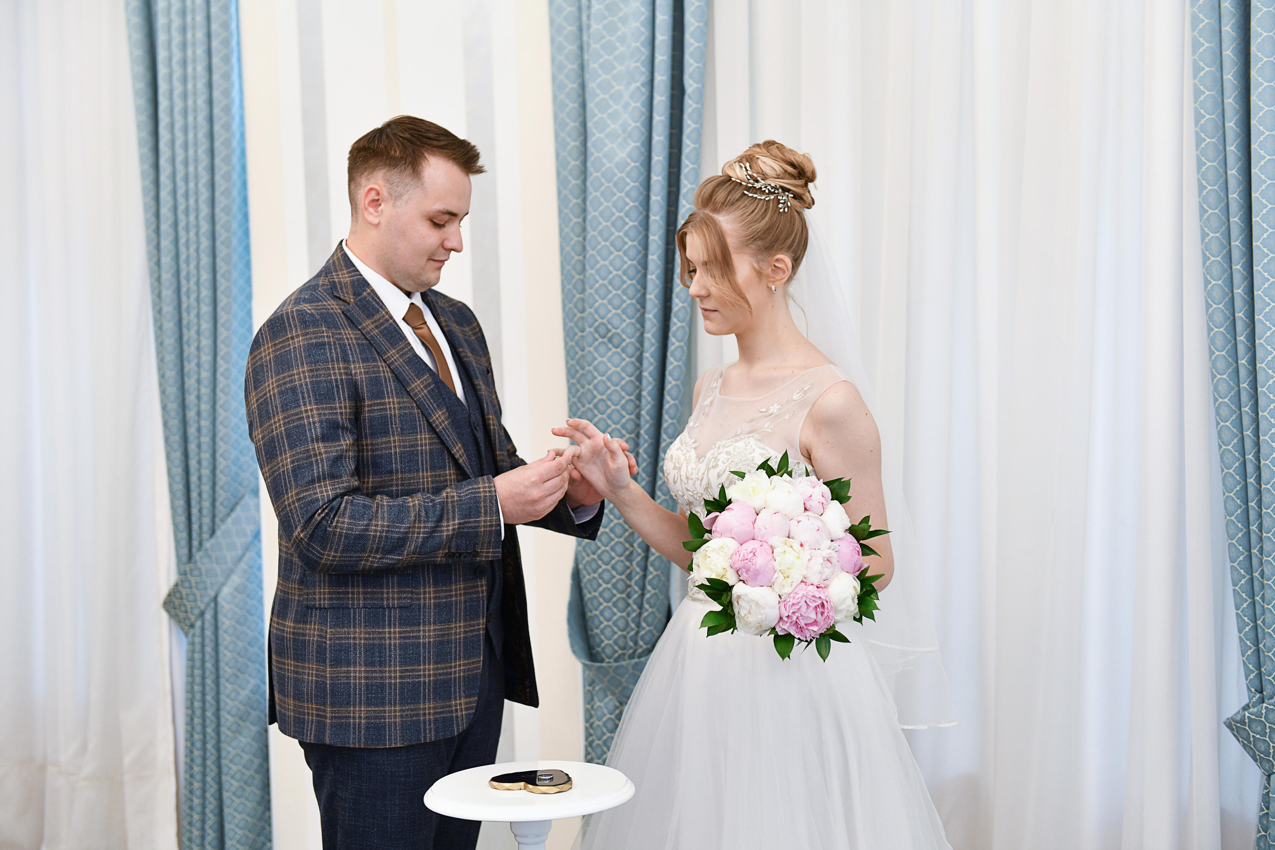 Регистрация брака Евгении и Кирилла. Свадебный и портретный фотограф в Москве Галина Борисова