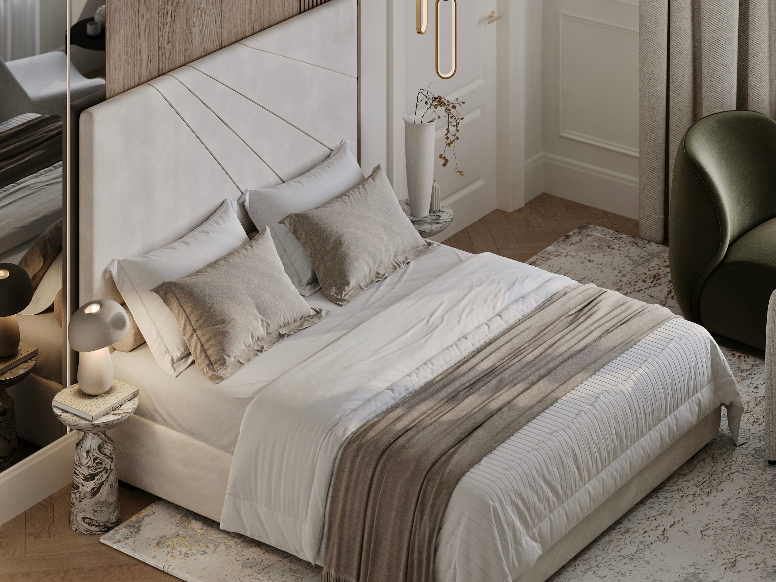 Нагатино Айленд 85 м². 3D Визуализация интерьера