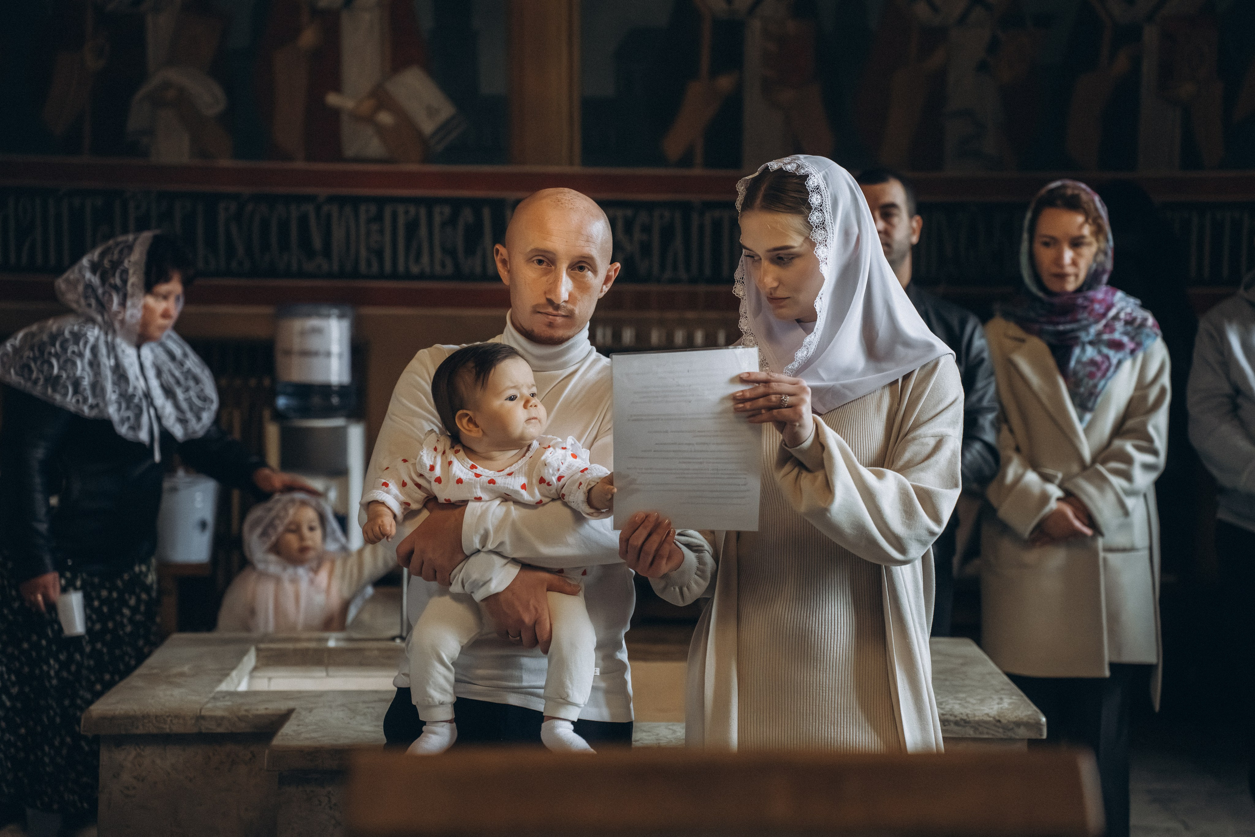 Таинство Крещения Ксении. Фотограф Ольга Рубцова в Москве и Московской области