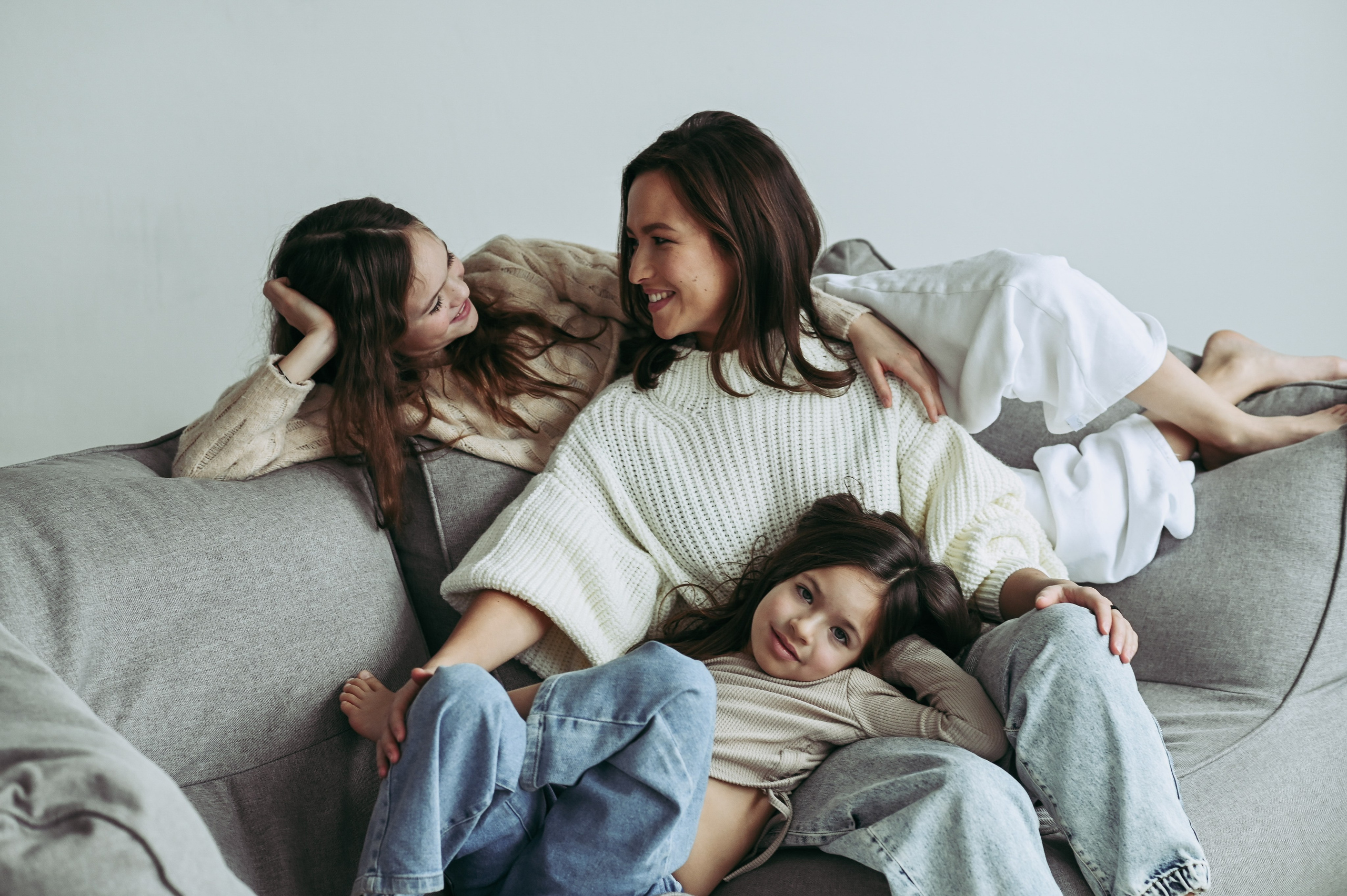 Семейная съемка в студии. Фотограф Казань