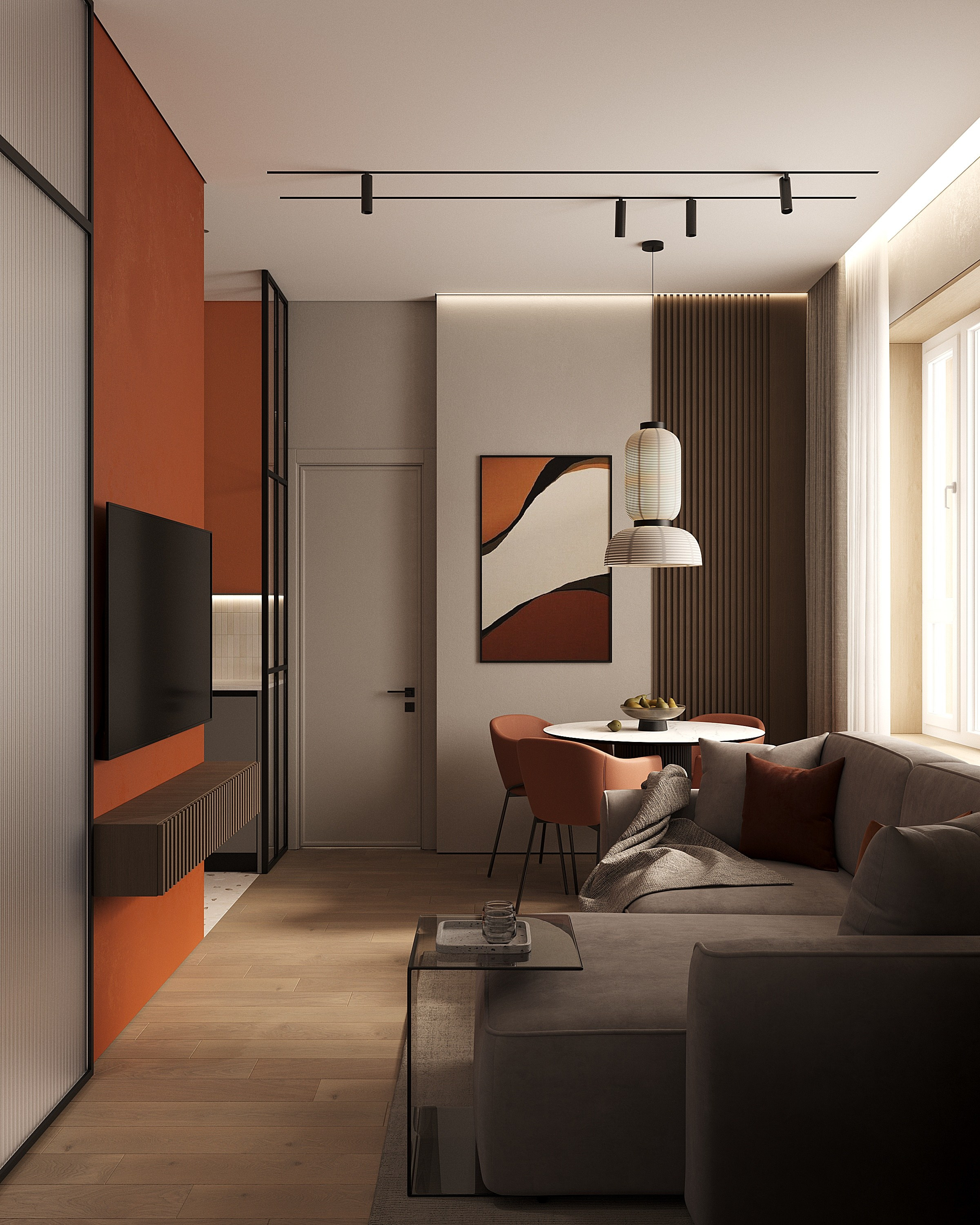 ЖК Символ 62 кв.м, г. Санкт-Петербург. 3d визуализатор Анастасия Науменко