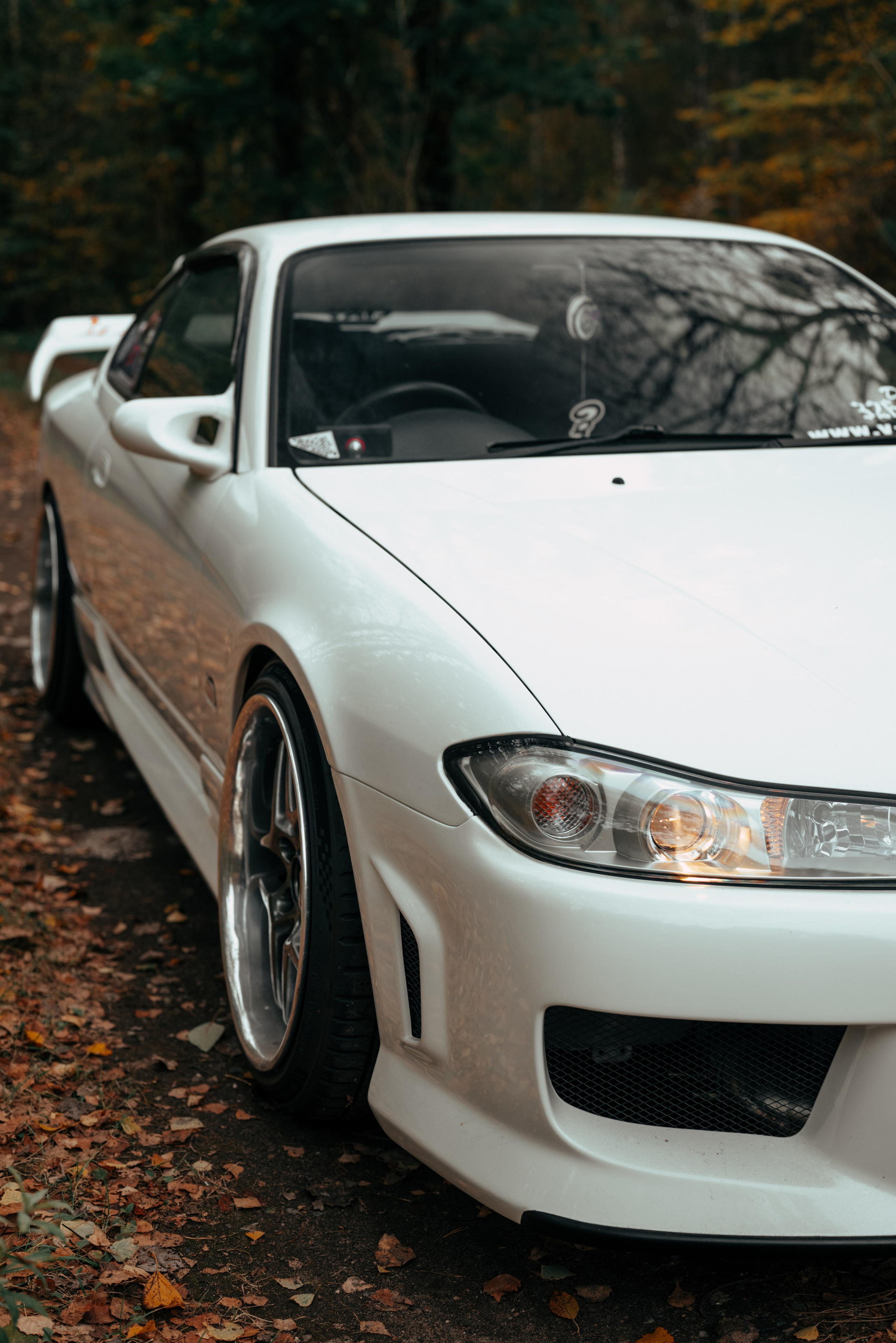 White Silvia new headlight. DeLorein
