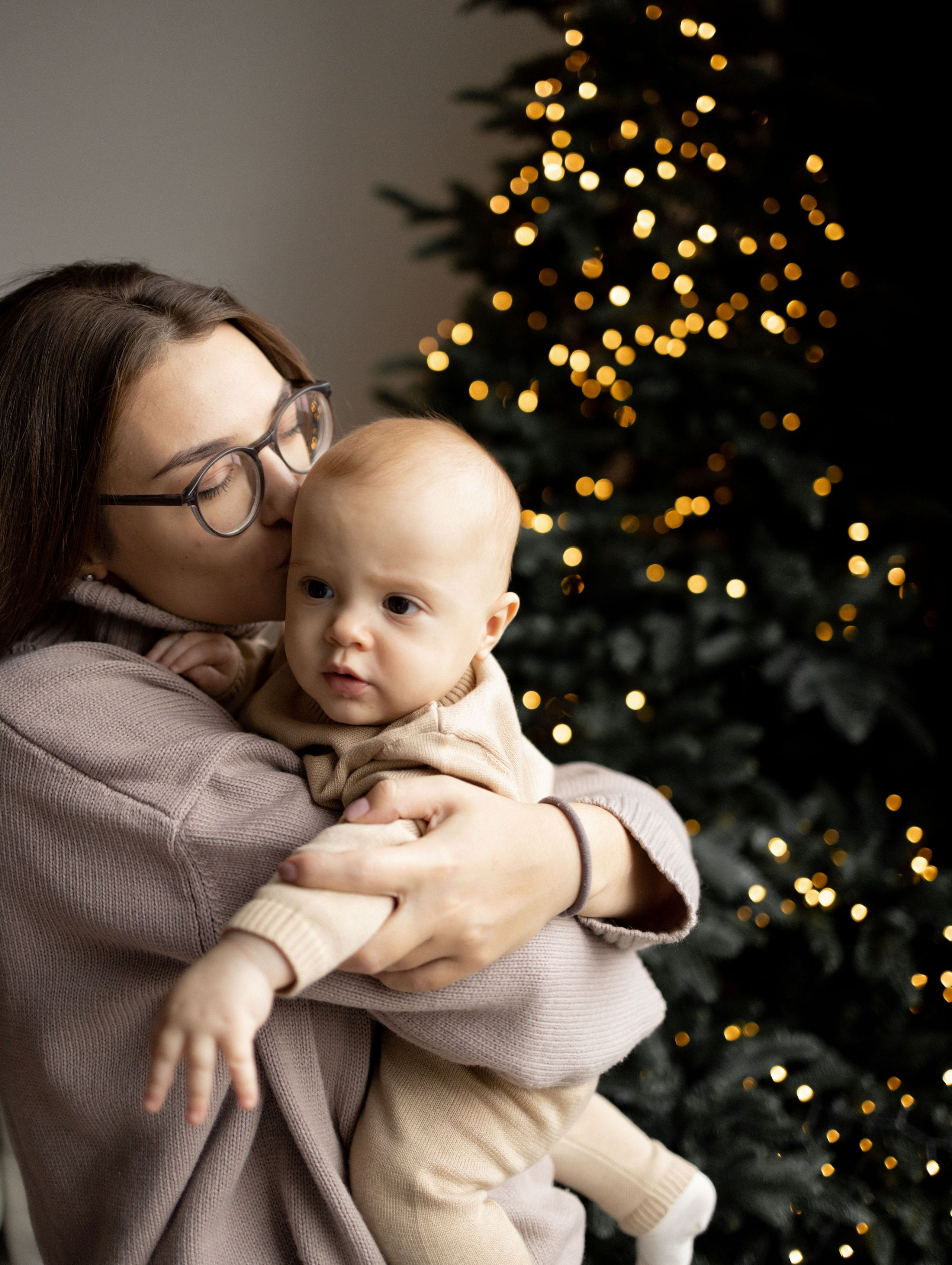 Новый год Давид, Лена, Леван. Фотограф Дарья Соколовская