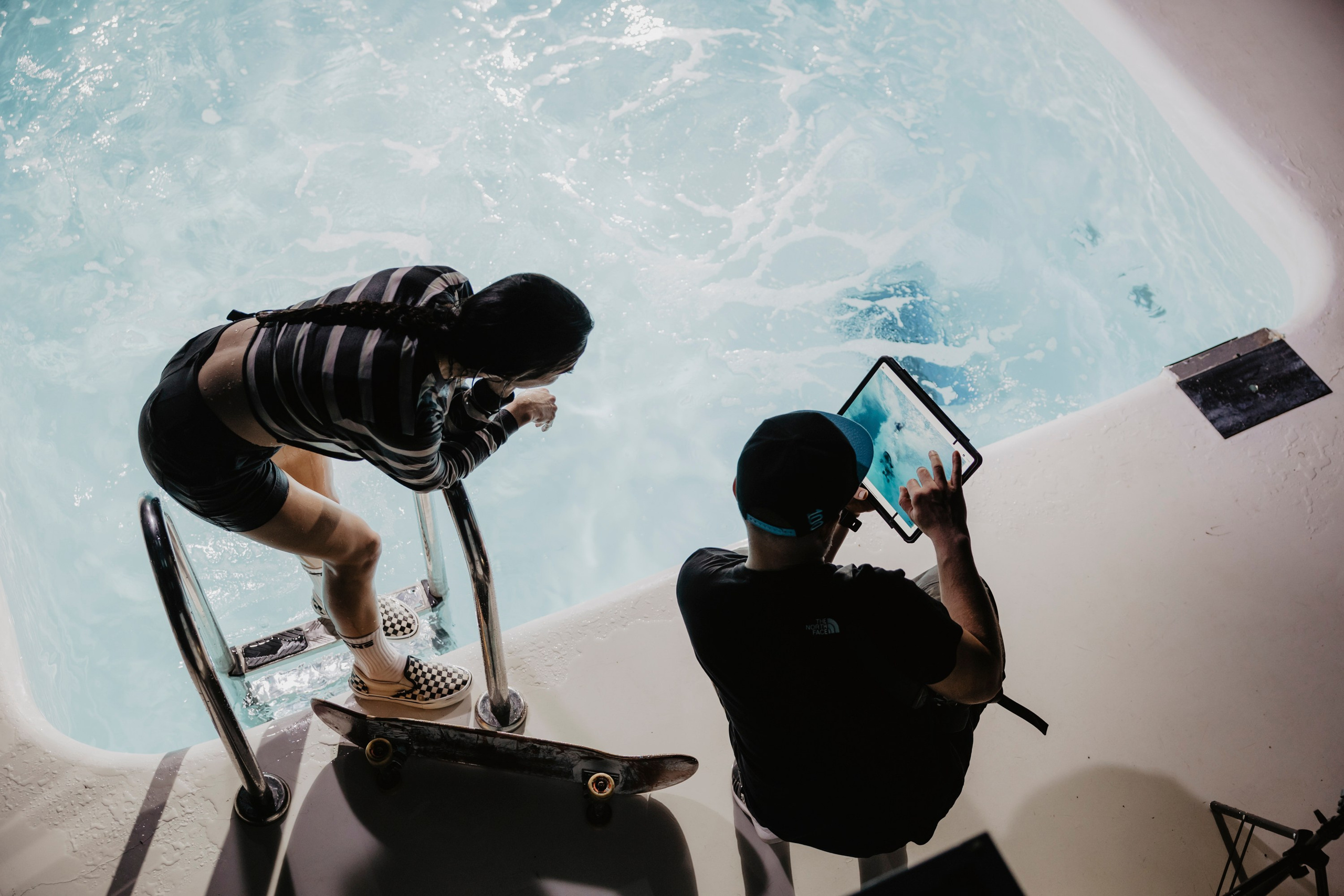 Skate Diving. Creative photographer Denis Klero