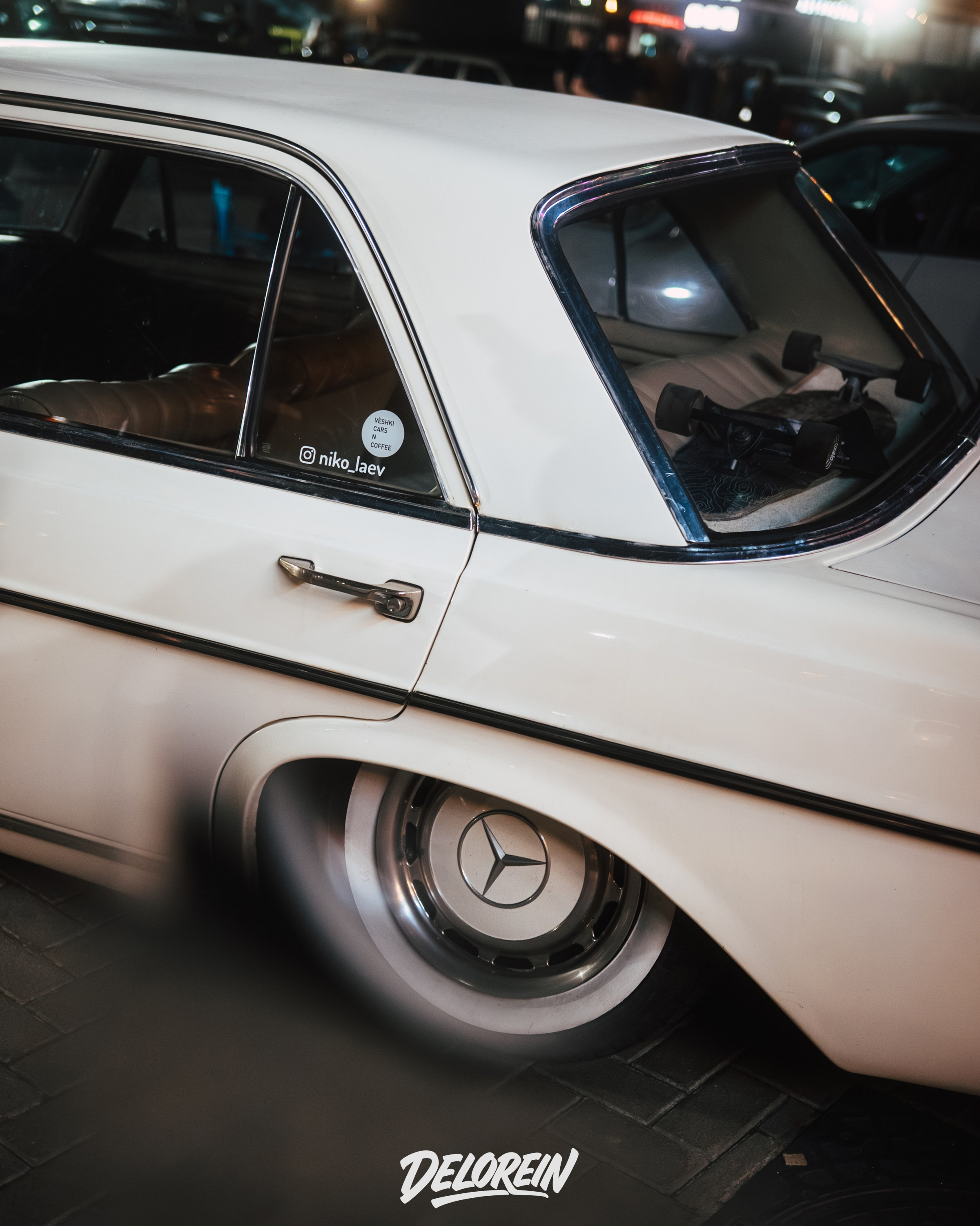 Mercedes-Benz W108 white @niko_laev. DeLorein