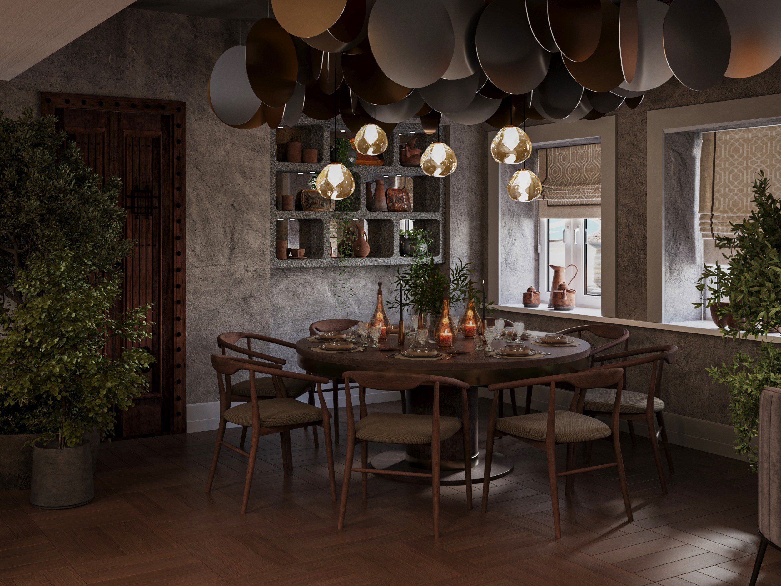 Ресторан восточной кухни. 3D-визуализатор Александр Зиновьев