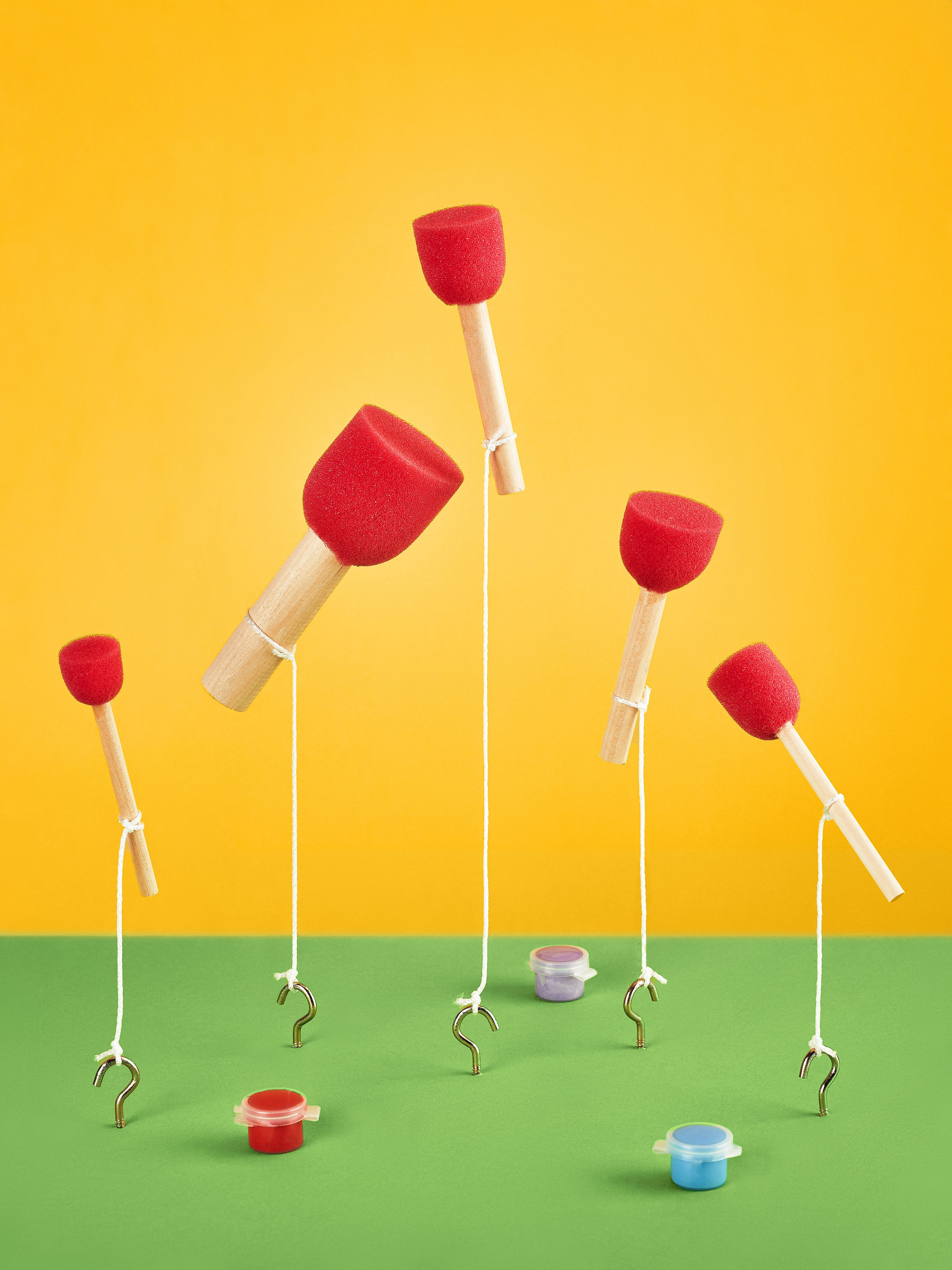 Кисти-спонжи для рисования. Уютная студия предметной съемки для маркетплейсов в городе Москва