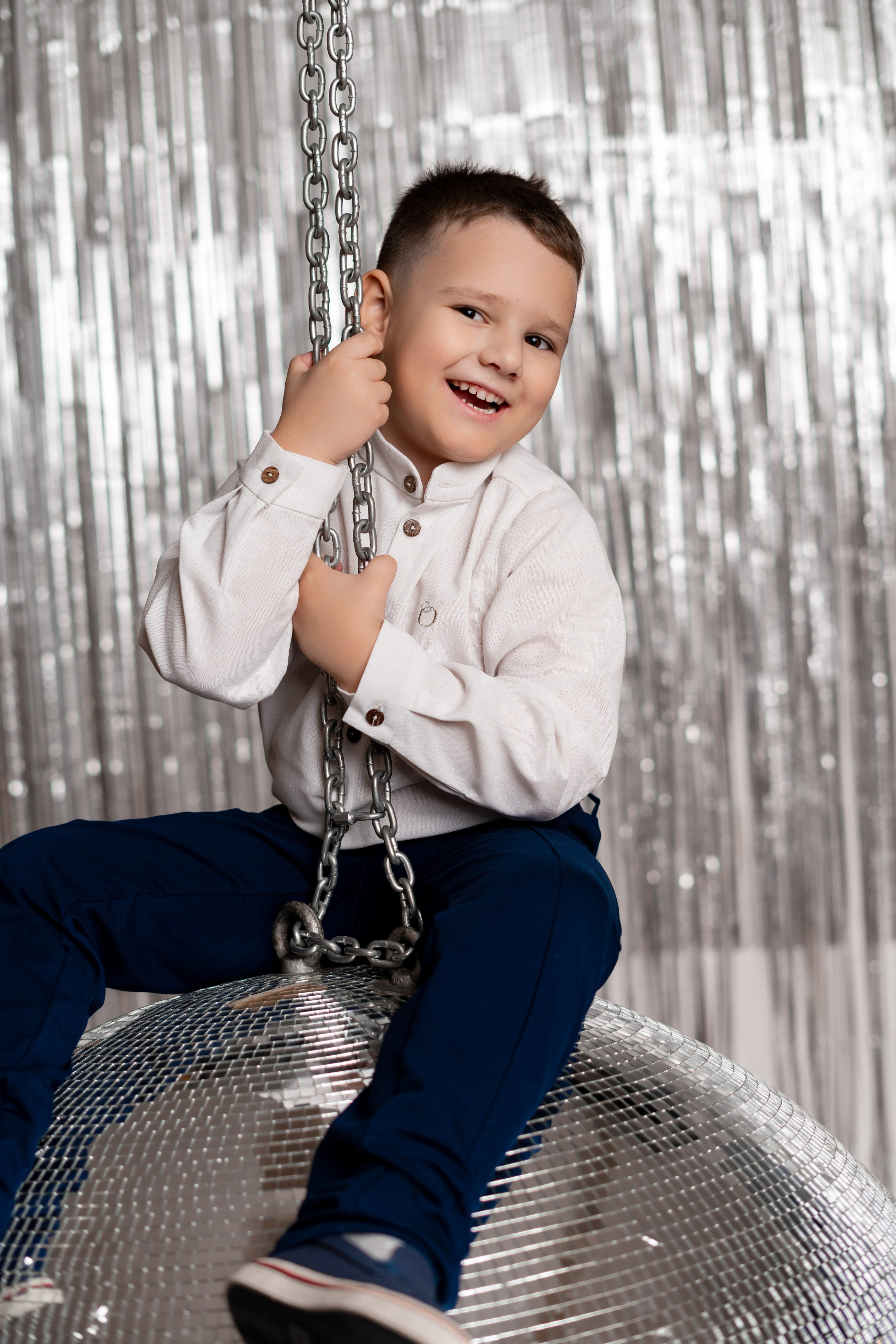 Новогодняя фотостудия. Семейный фотограф СПб Анастасия Василь. Фотосессия на годик