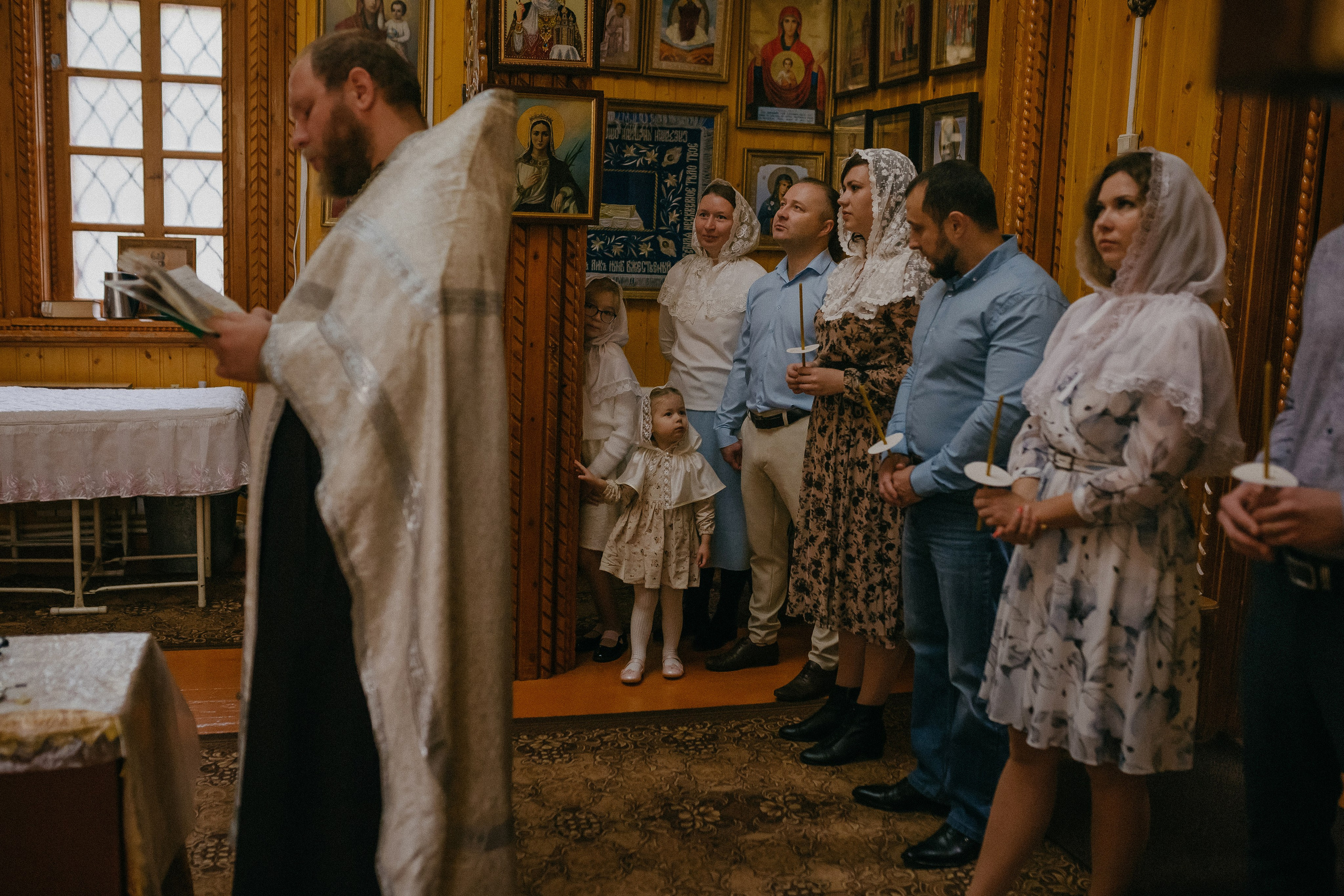 Крещение Таисии и Льва. Храм в честь Святителя Николая. п.Белый Яр. Семейный фотограф в Сургуте