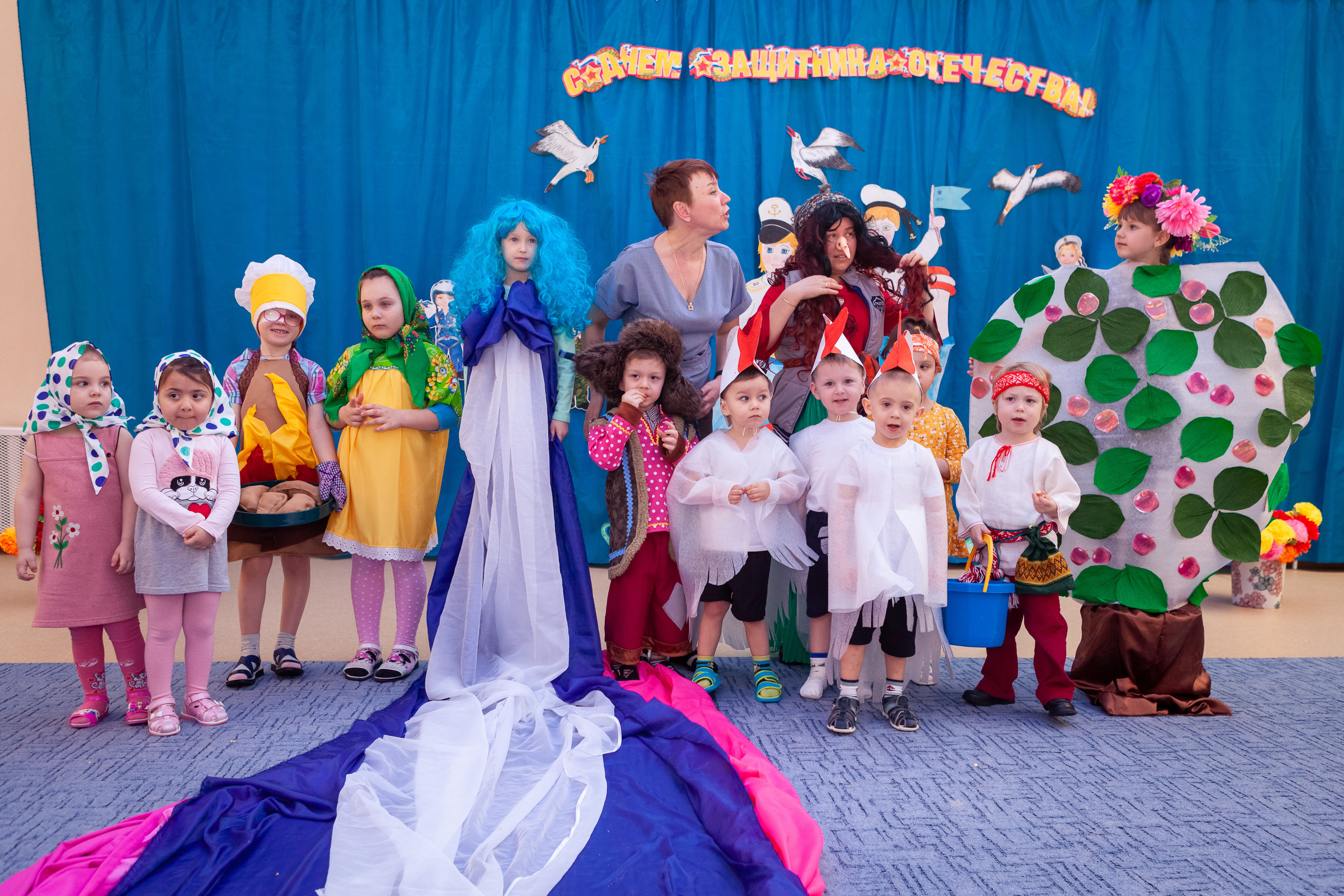 Премьера сказки "Гуси-лебеди" в д/с "Родничок", с.Горнозаводск