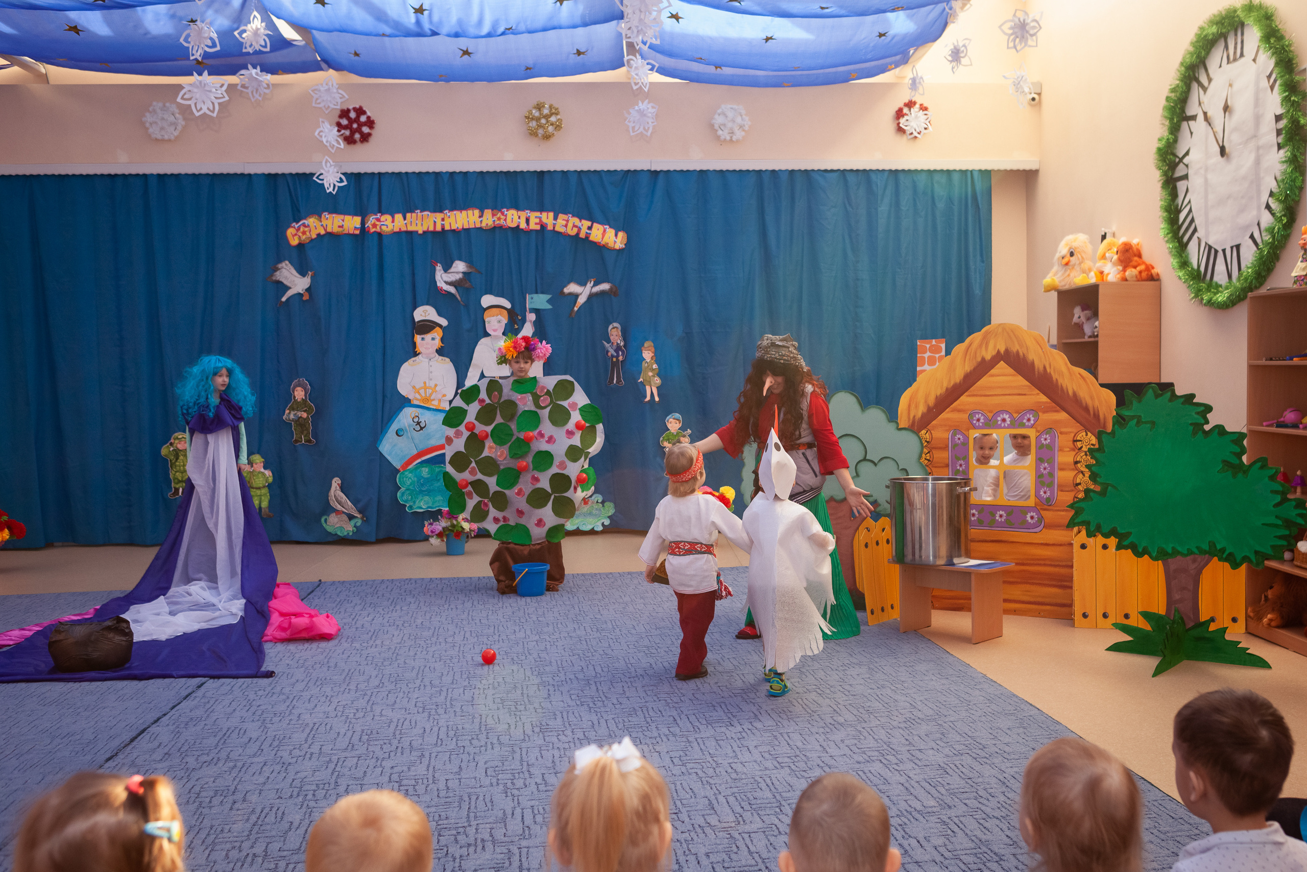 Премьера сказки "Гуси-лебеди" в д/с "Родничок", с.Горнозаводск