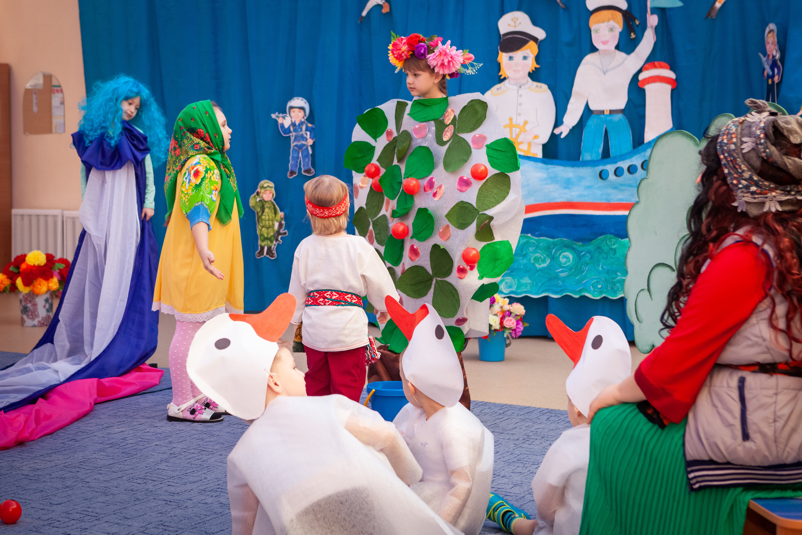Премьера сказки «Гуси-лебеди» в д/саду «Родничок». Детский, семейный фотограф в Южно-Сахалинске, Невельске и Холмске