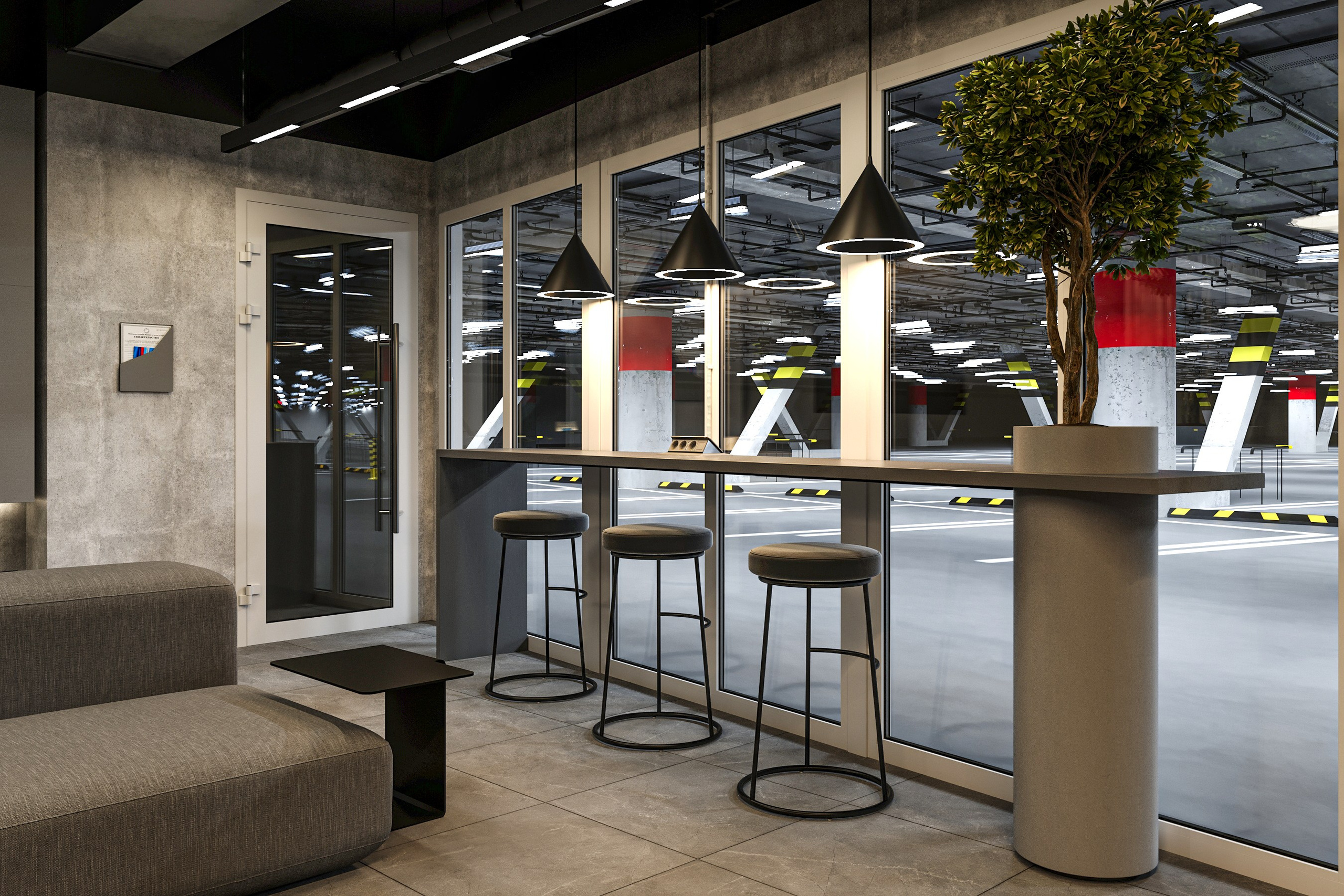 Клиентская зона Triton Detail, г. Санкт-Петербург. Дизайн интерьера и экстерьера в Санкт-Петербурге Яна Емельянова