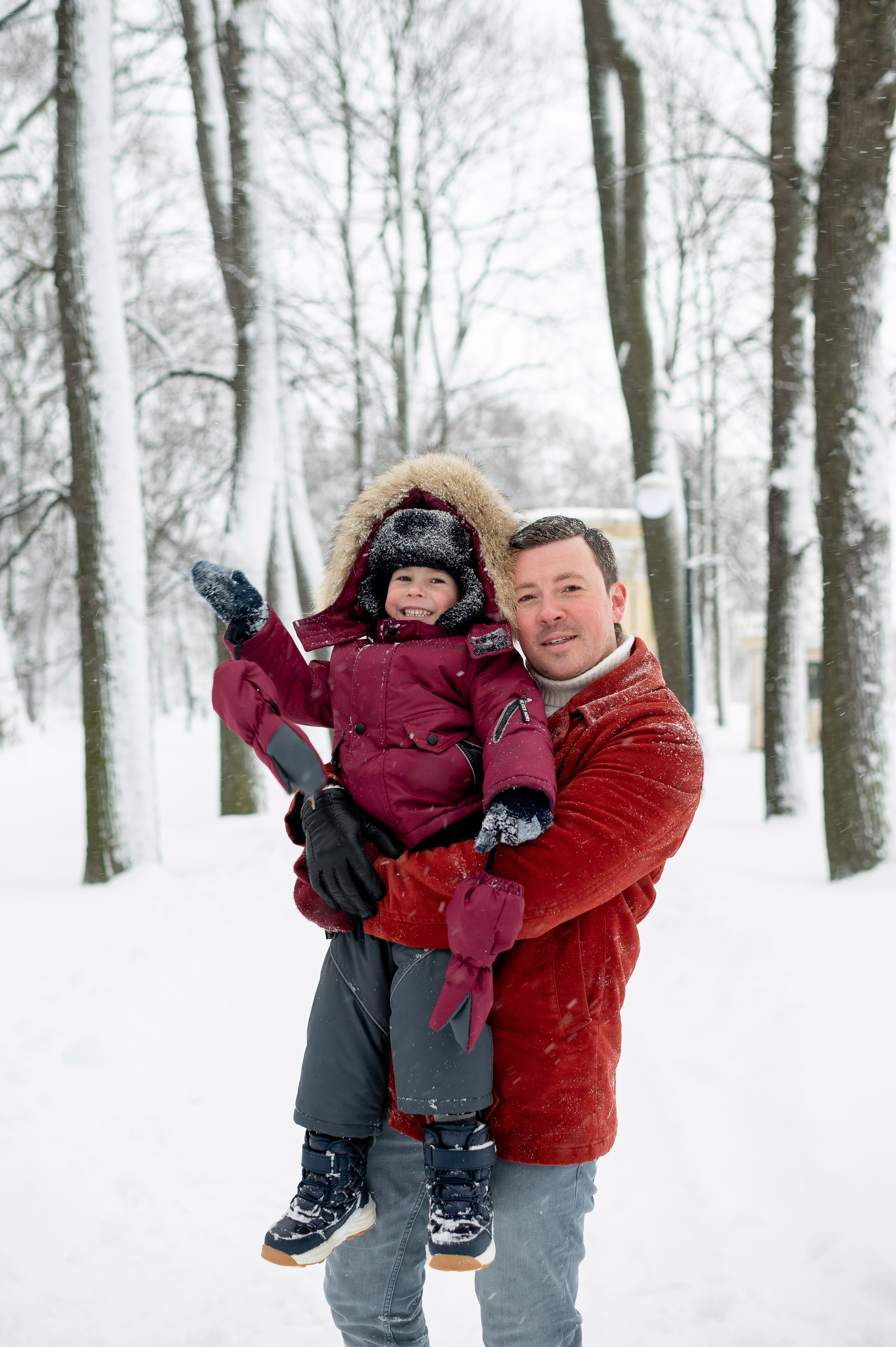 Зимняя прогулка Валерия, Андрей и Егор. Портретный, семейный и свадебный фотограф в Санкт-Петербурге и в Пушкине Ширяев Денис