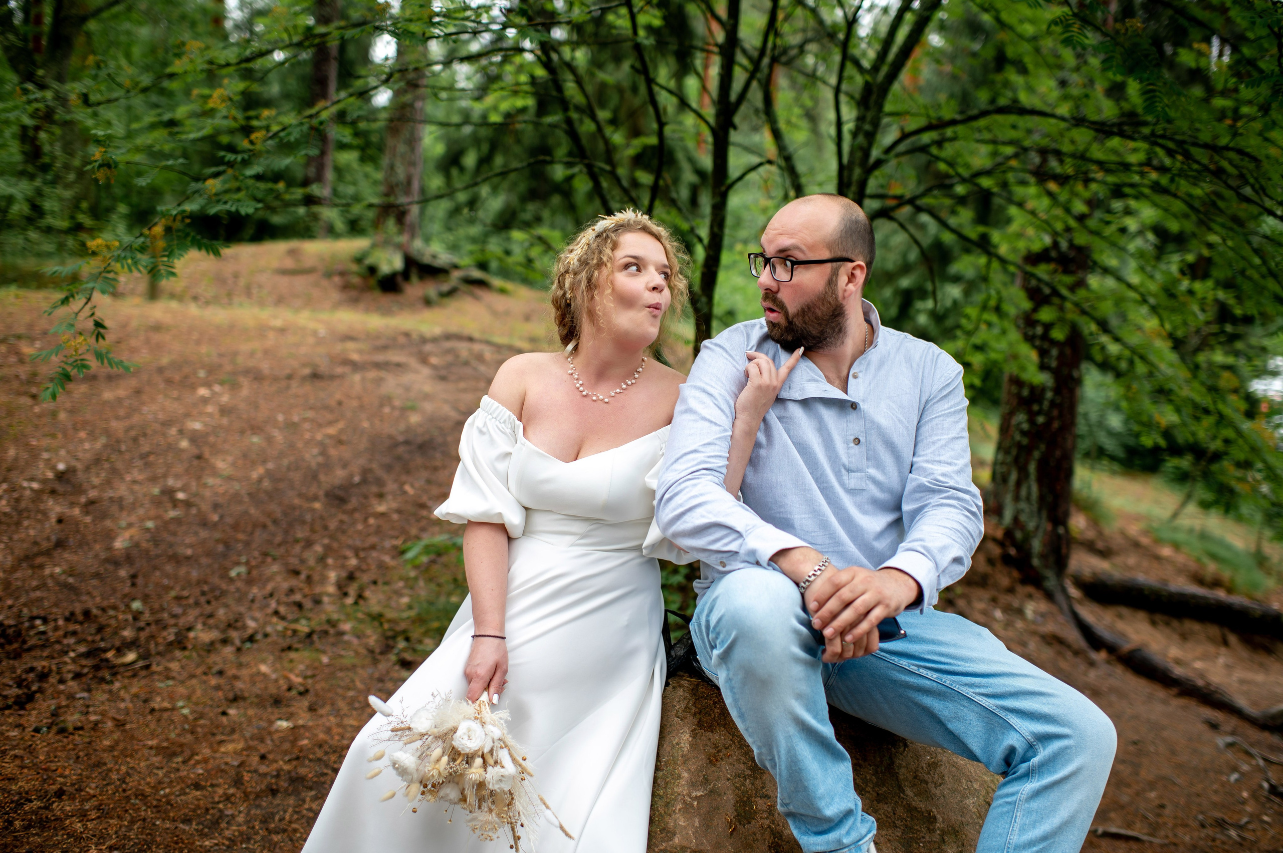 Станислав и Анастасия (нестандартная свадебная фотосессия в лесу и на Финском заливе). Портретный, семейный и свадебный фотограф в Санкт-Петербурге и в Пушкине Ширяев Денис