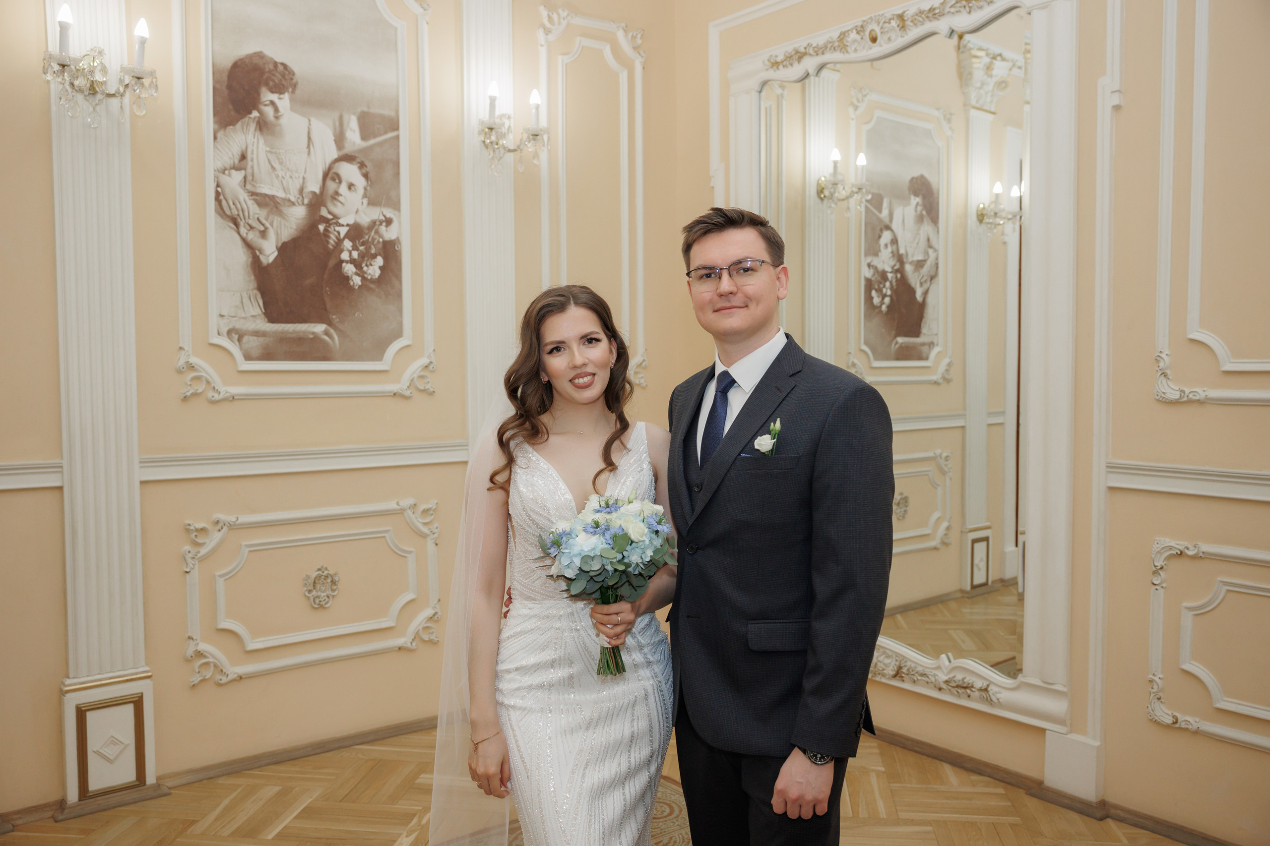 Даша и Дима, Грибоедовский ЗАГС. Свадебный и репортажный фотограф (Москва, Королев и другие)