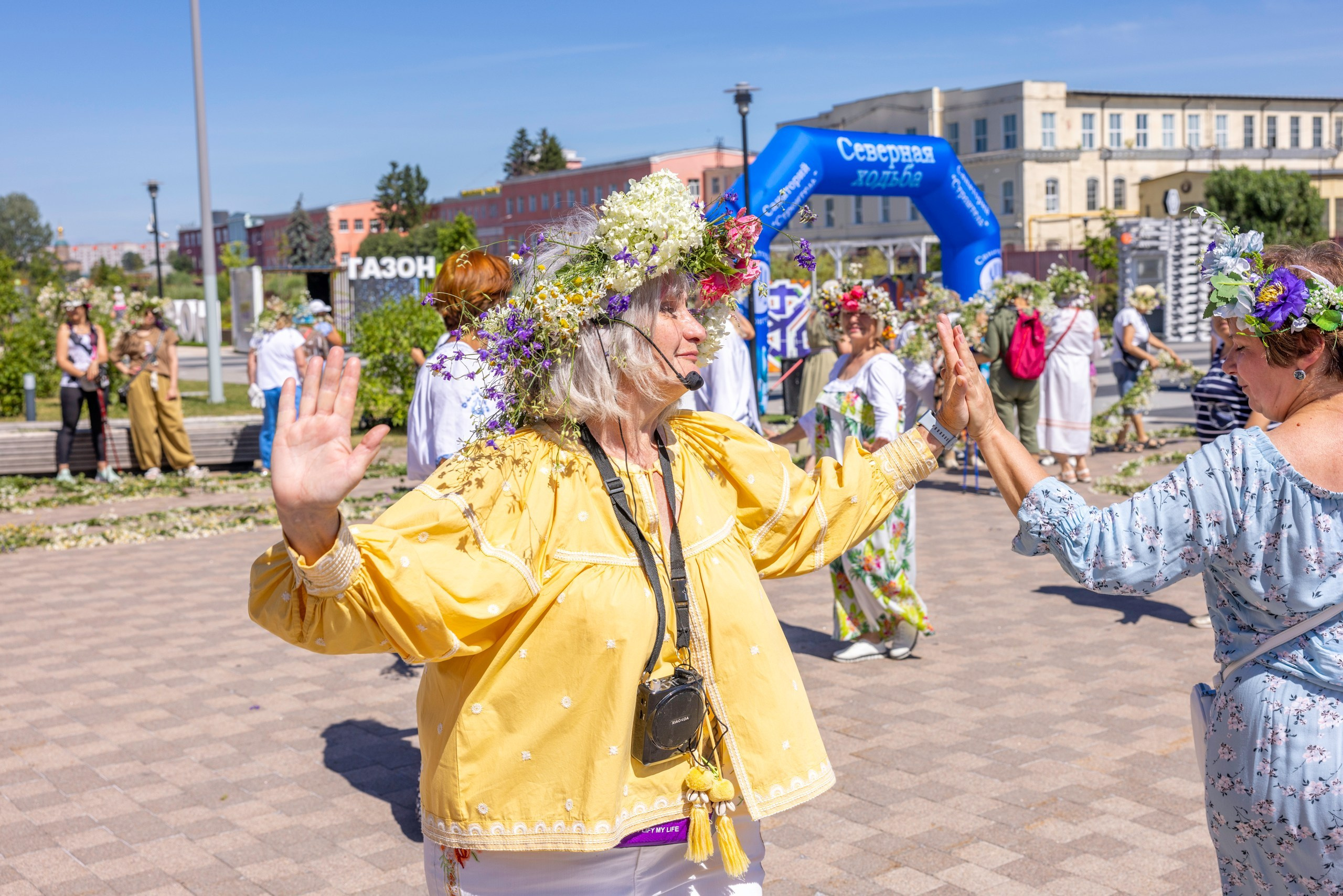 Фестиваль «Ромашковый хоровод». Северная ходьба. Фотограф в Туле Крупский АнДРей. Фотостудия «КАДР71» в Туле