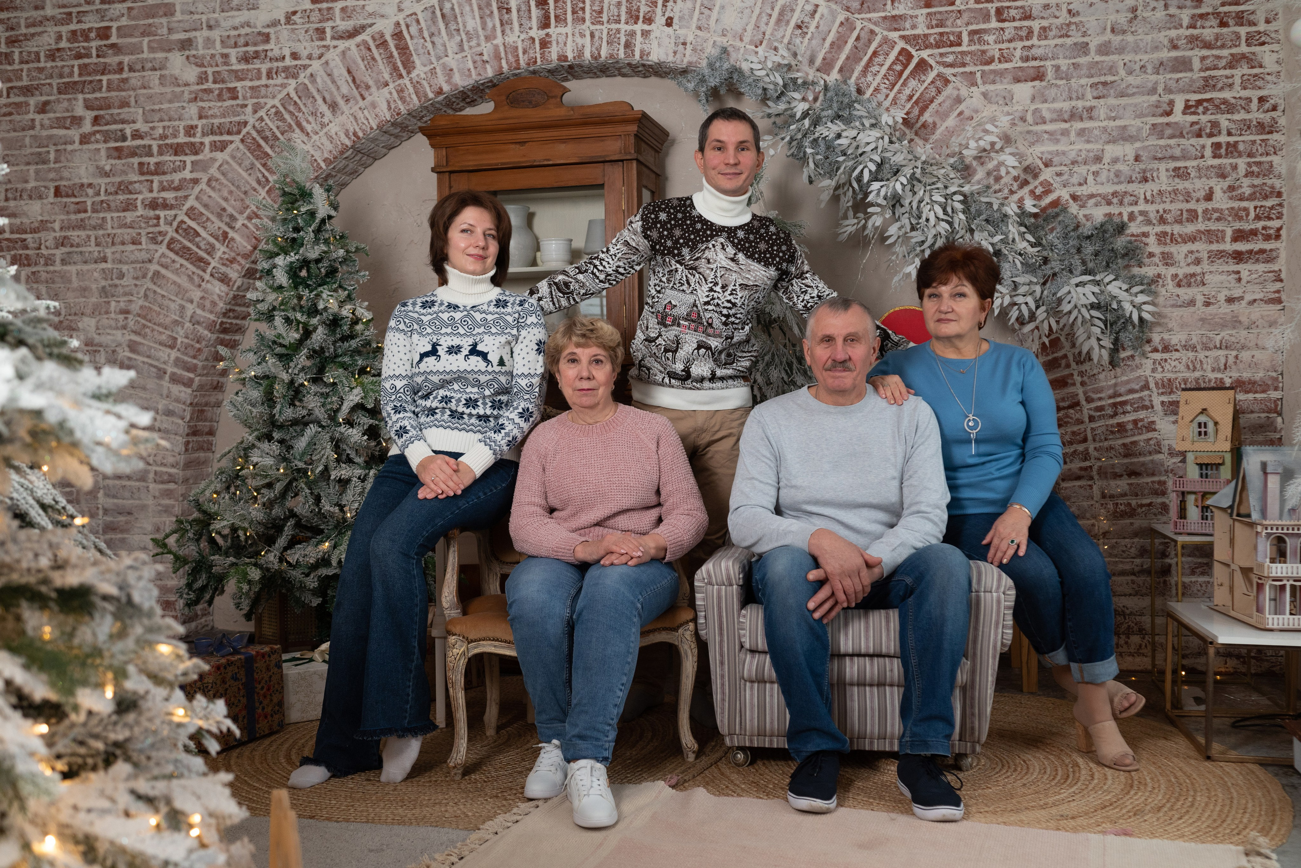 Новогодняя история для семьи Быстровых. Фотограф в Тюмени Голышева Елена