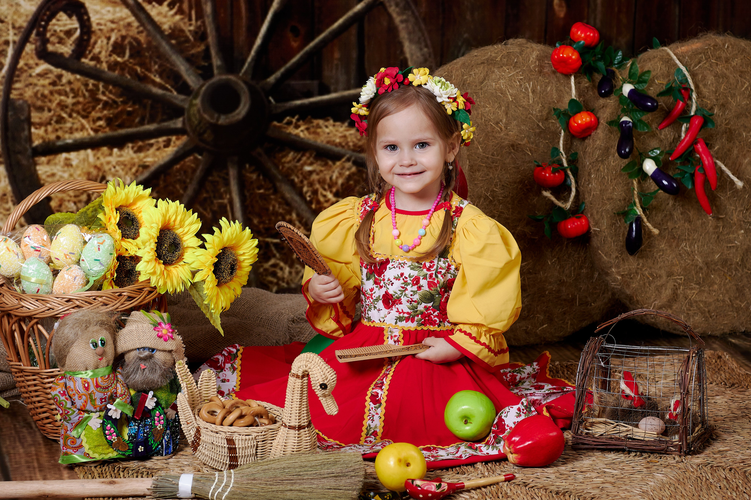 Сено. Детская выездная фотостудия