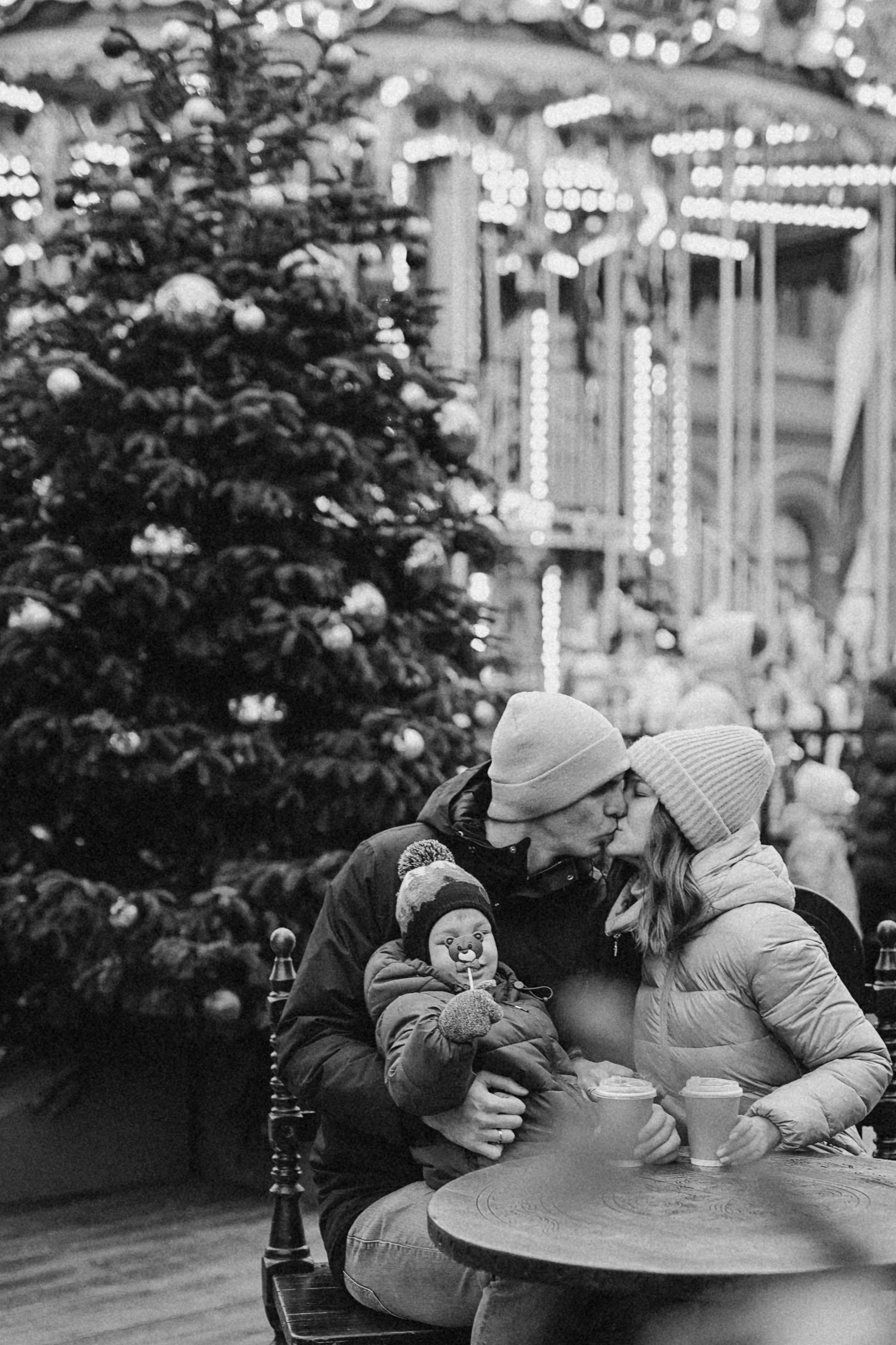 Прогулка по новогодней Москве для Юли, Жени и Вани. Фотограф Наталья Колганова