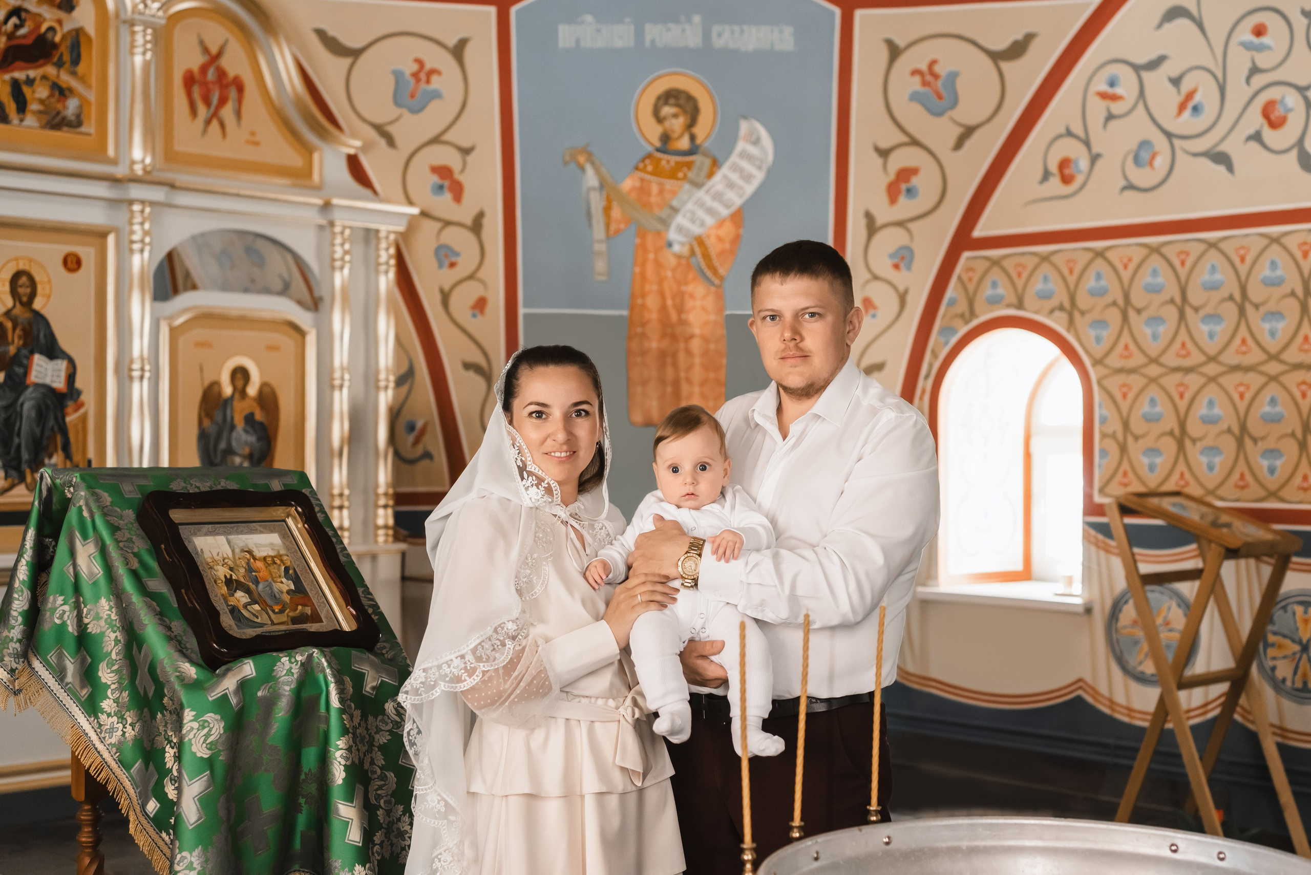 Храм Угрешского. Крещение на Вербное. Церковный фотограф на Таинство Крещения и Венчания в Оренбурге и Оренбургской области Екатерина Белкина