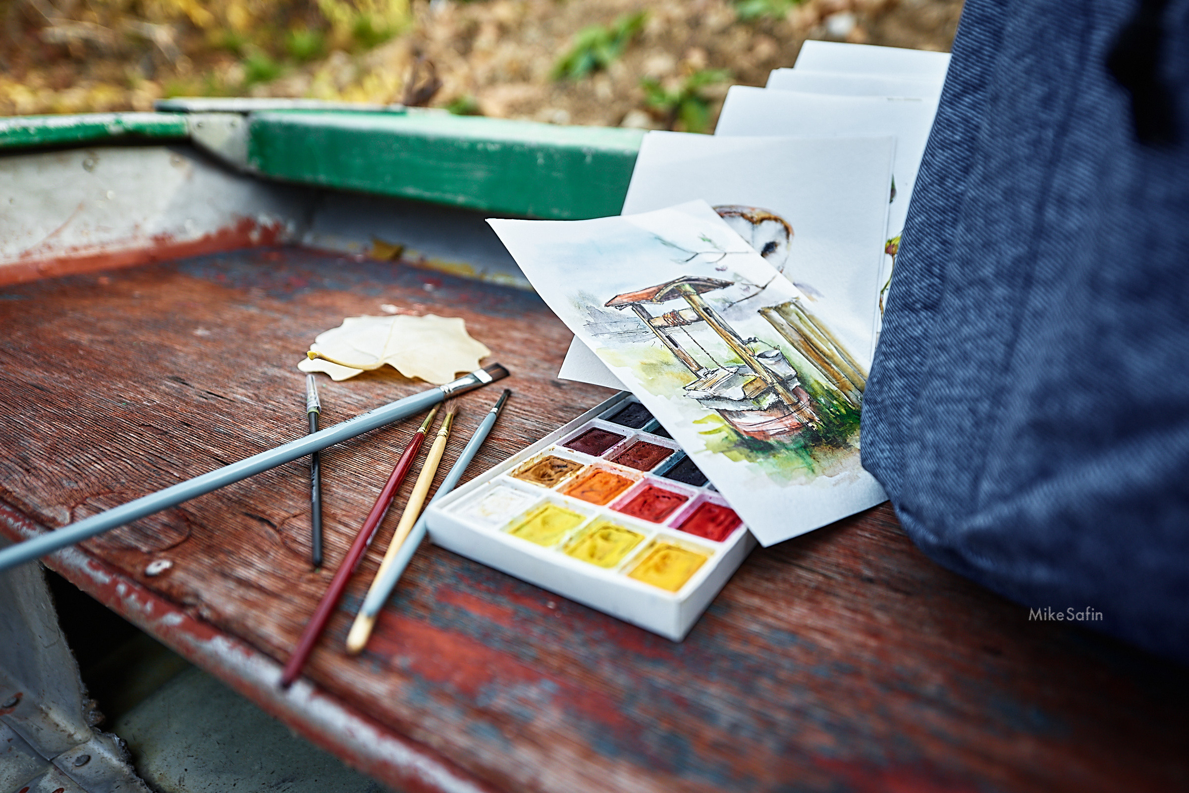 Прогулочная фотосессия осенью на берегу руки