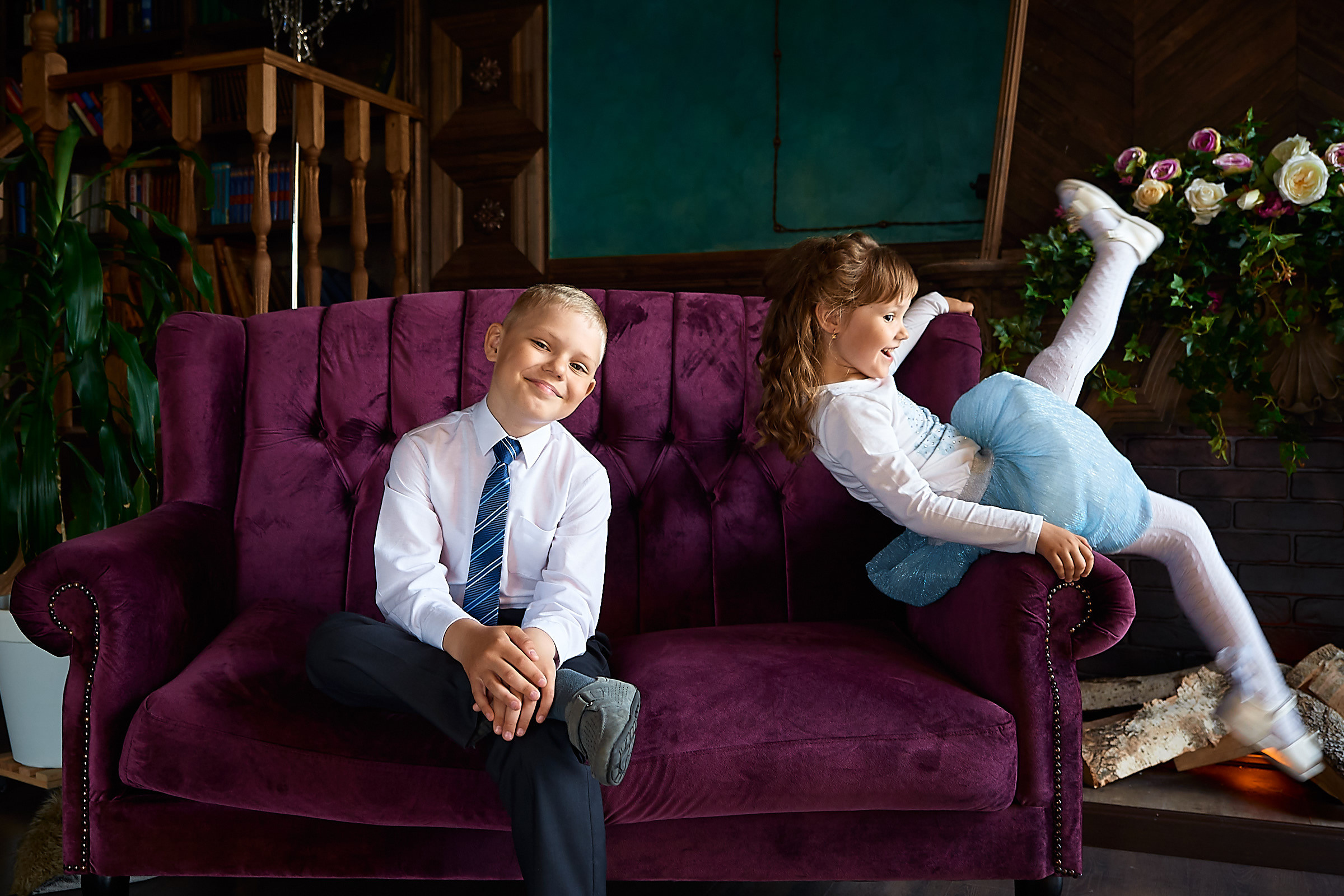 Семейная съёмка в фотостудии