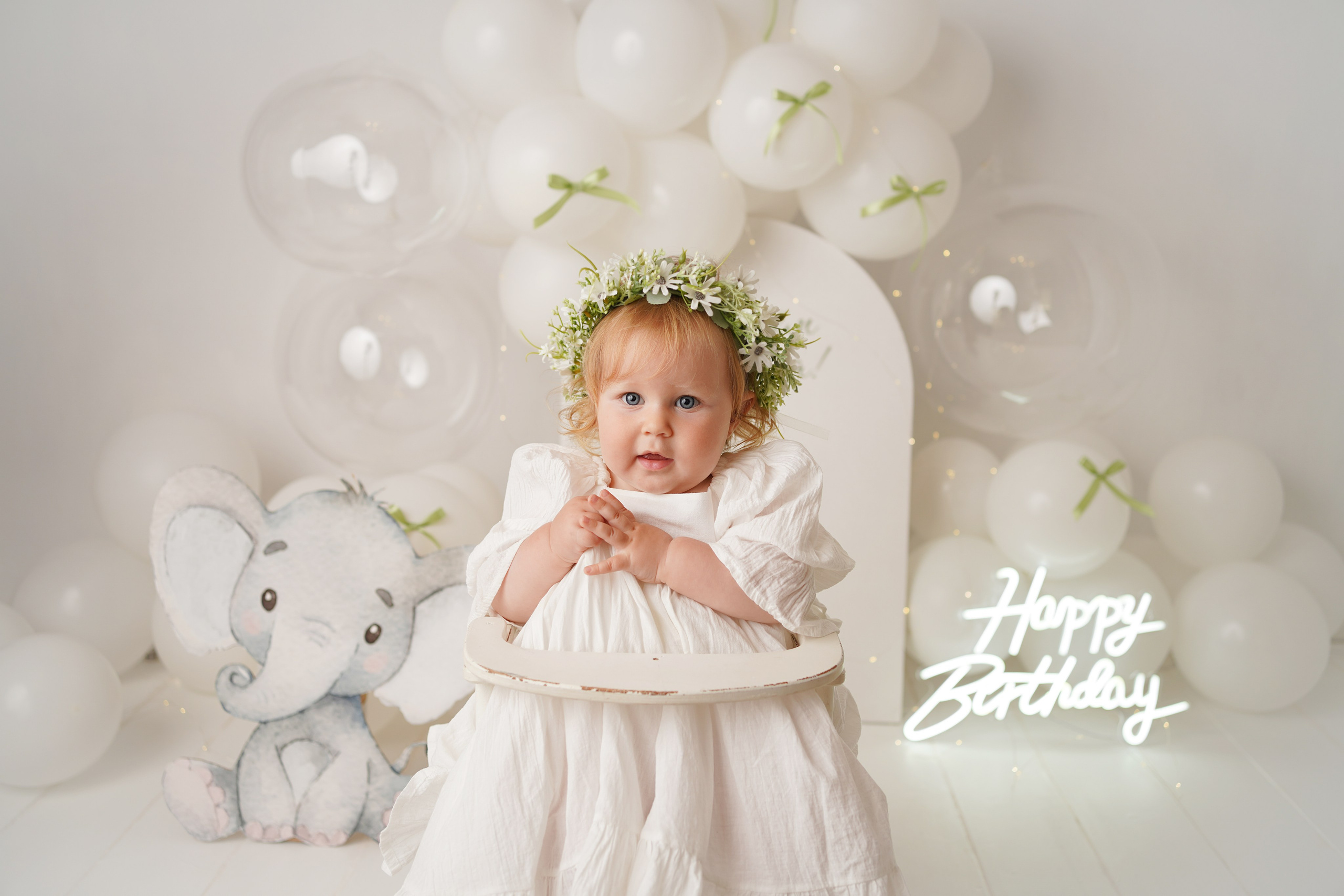 Детская фотосессия Первый годик Алисы. Детский фотограф и фотограф новорожденных в Калининград Оксана Иваний