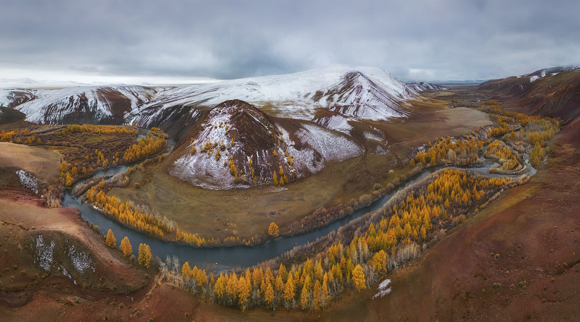 Сибирь с высоты птичьего полёта. Фотограф-пейзажист Александр Лещёнок / г. Красноярск