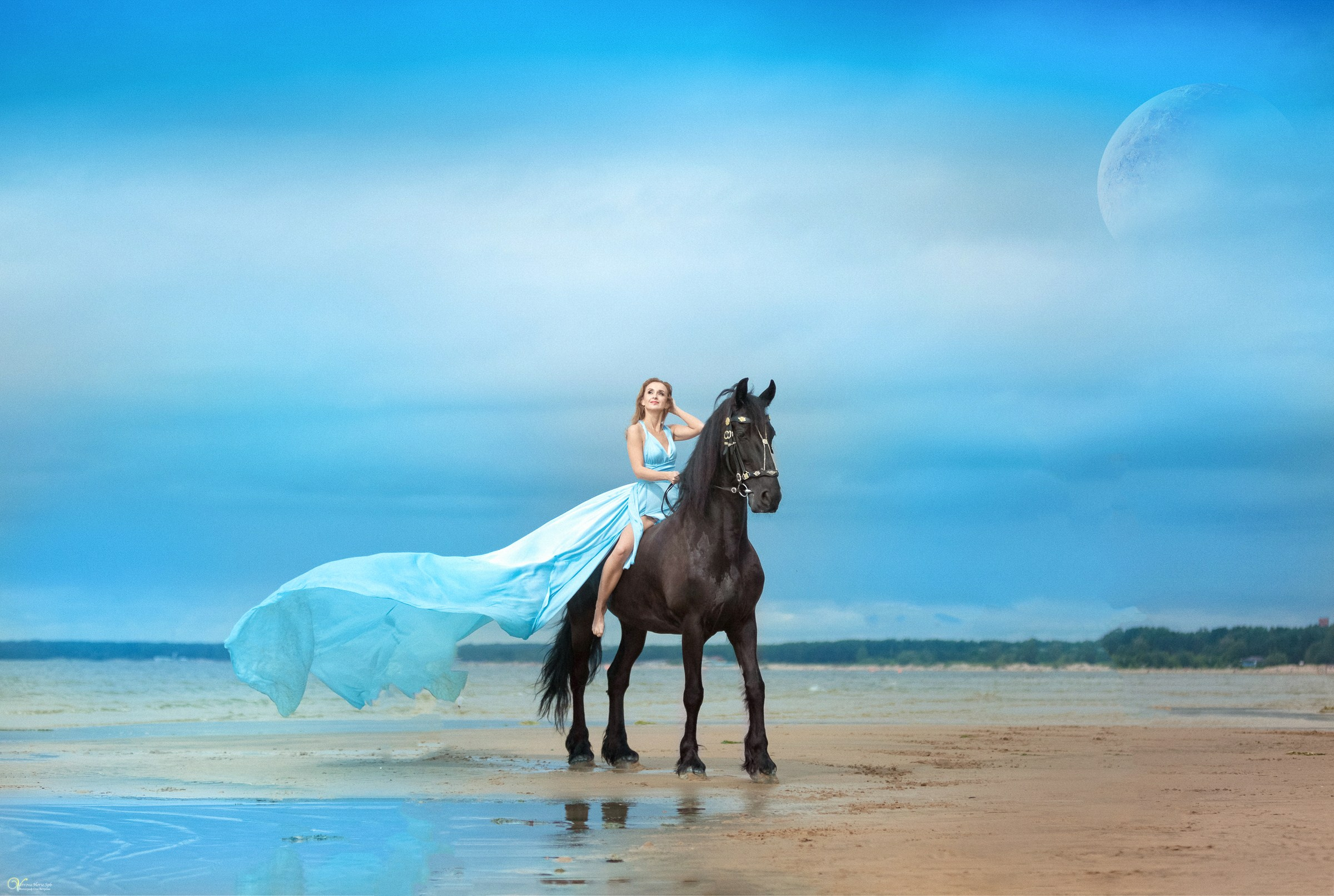 Фотосессии с лошадьми летом. Фотограф женский и мужской портрет Санкт-Петербург